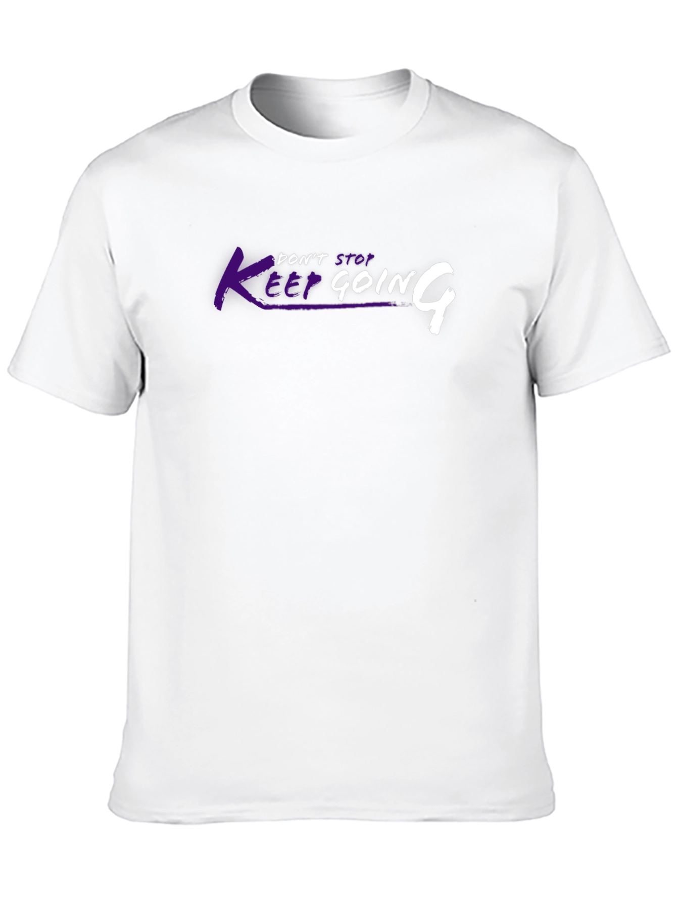 Keep Going Graphic Tee - Motivational Black T-Shirt