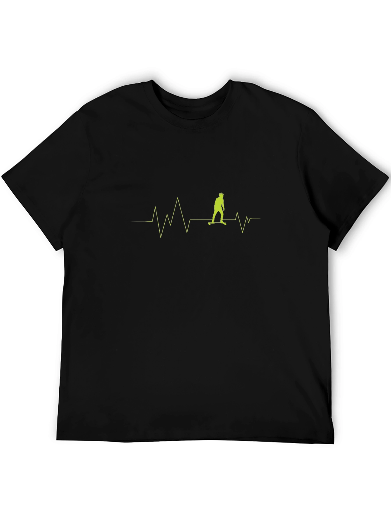 Skateboard Heartbeat T-Shirt - Cool Graphic Tee
