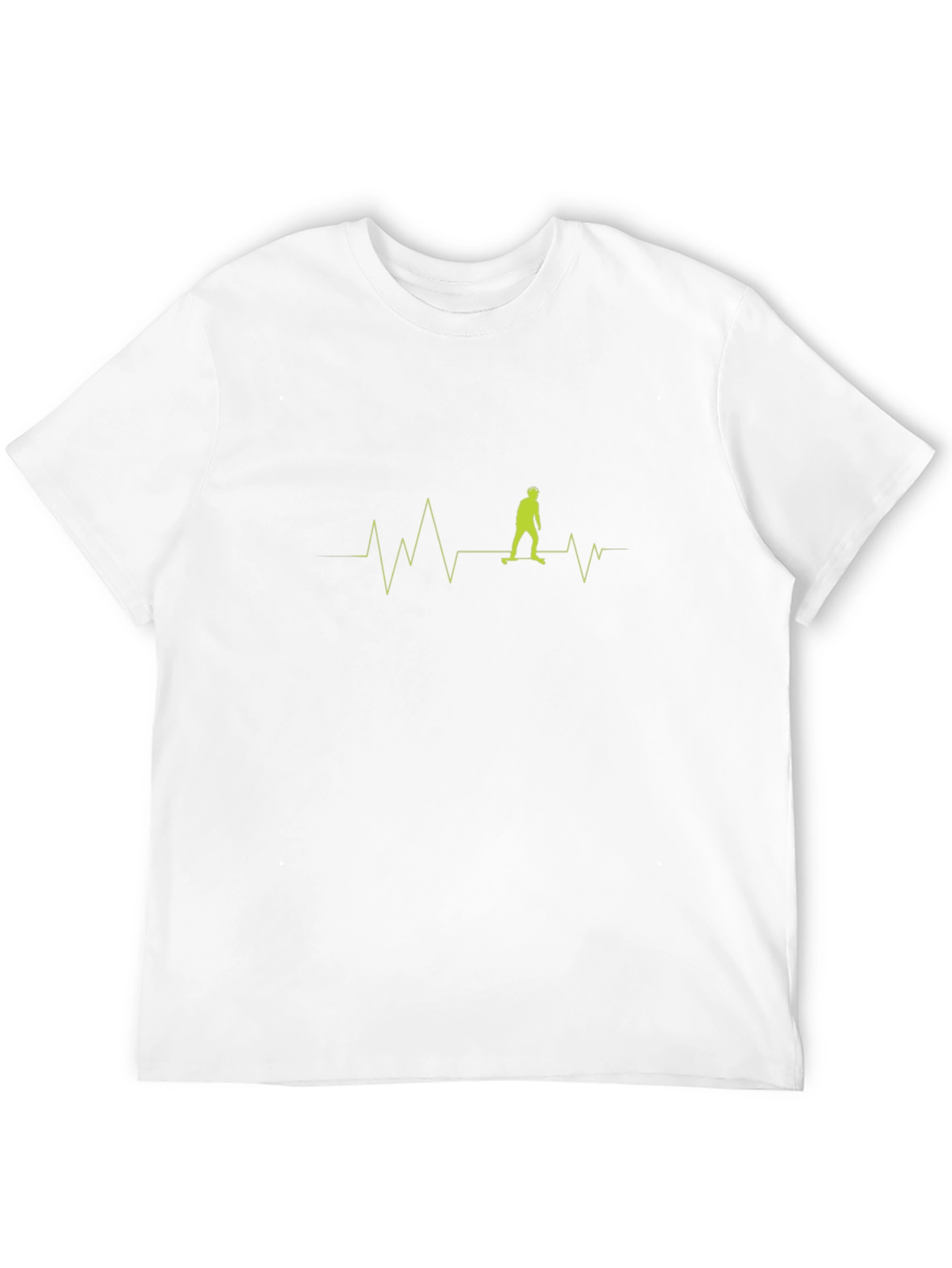 Skateboard Heartbeat T-Shirt - Cool Graphic Tee