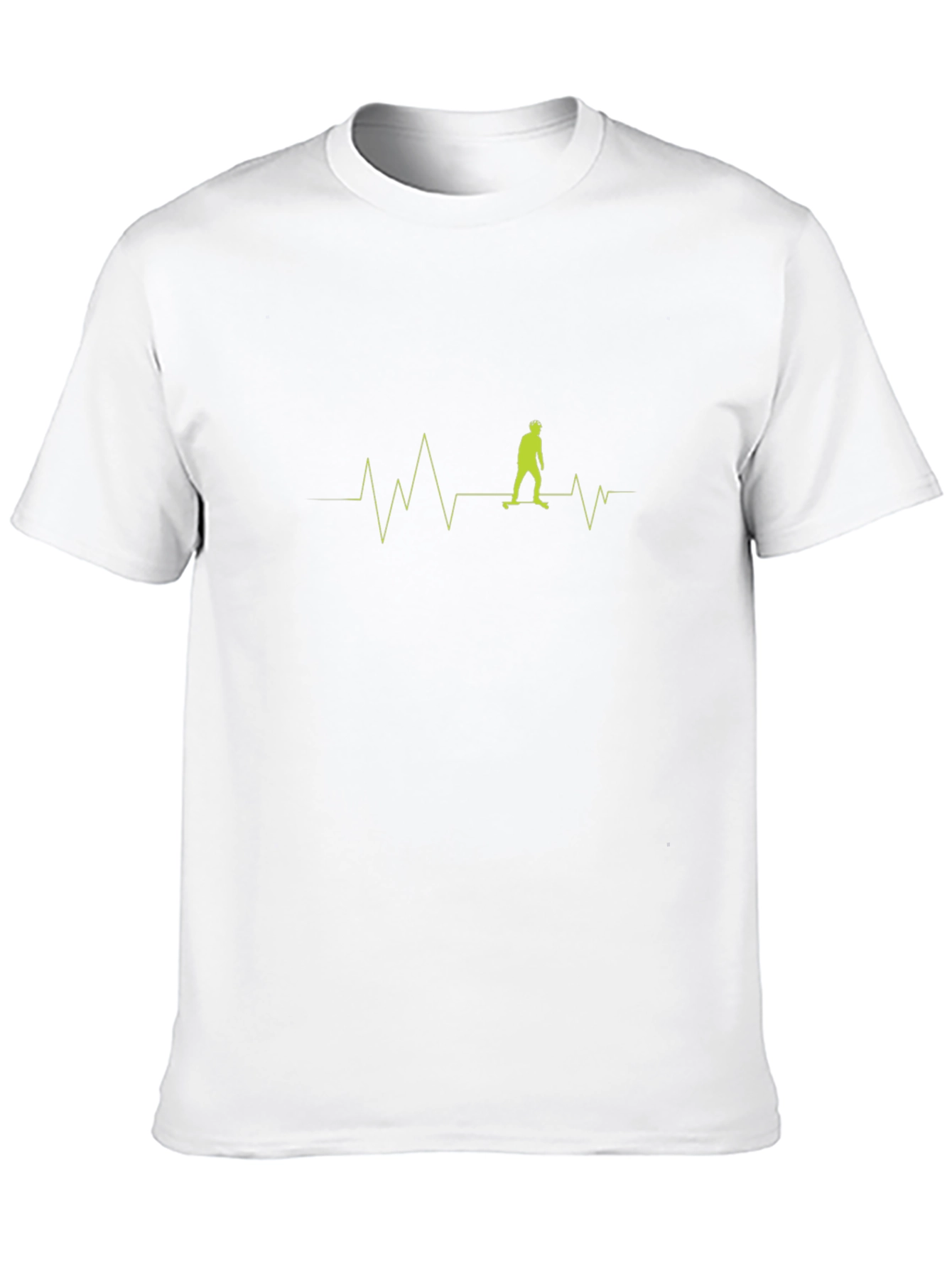 Skateboard Heartbeat T-Shirt - Cool Graphic Tee