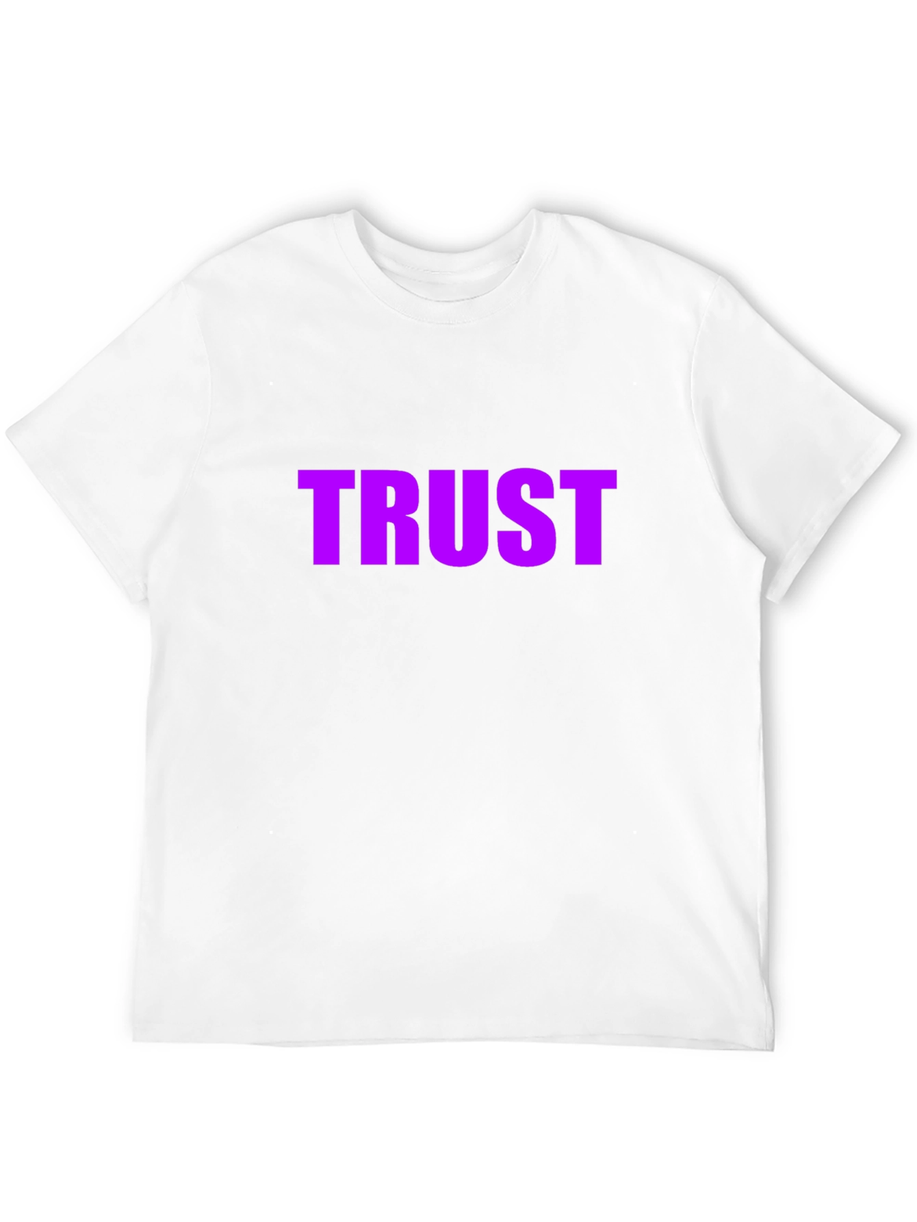 Purple TRUST Graphic Black T-Shirt