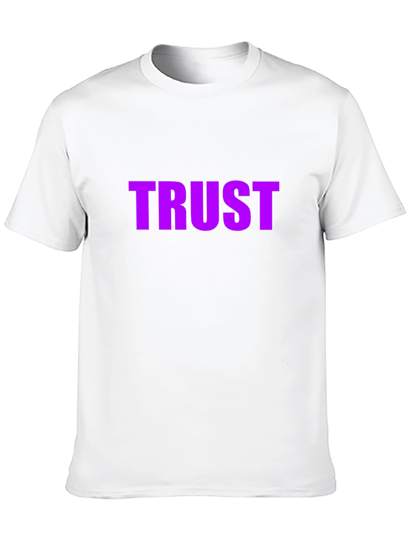 Purple TRUST Graphic Black T-Shirt