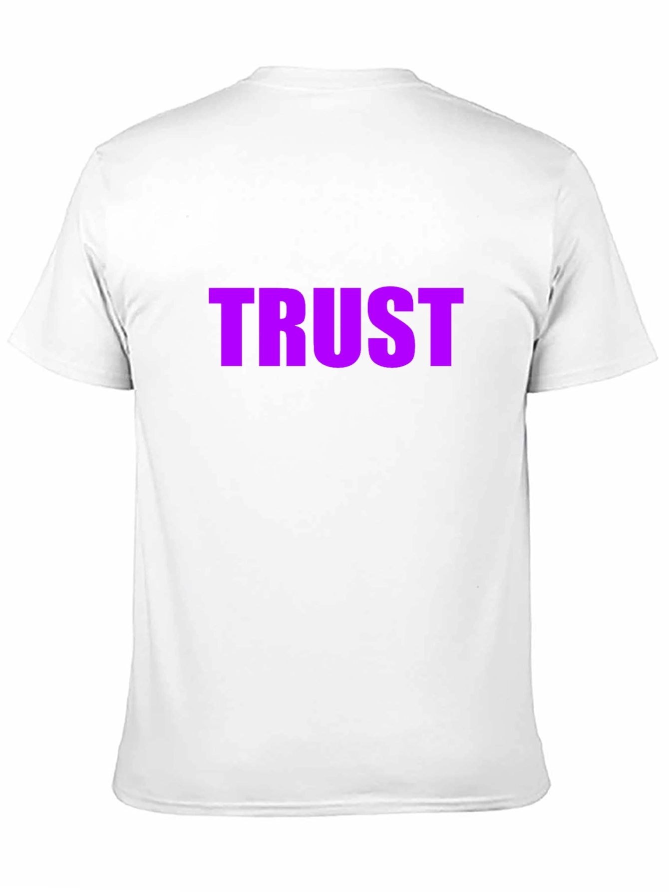 Purple TRUST Graphic Black T-Shirt