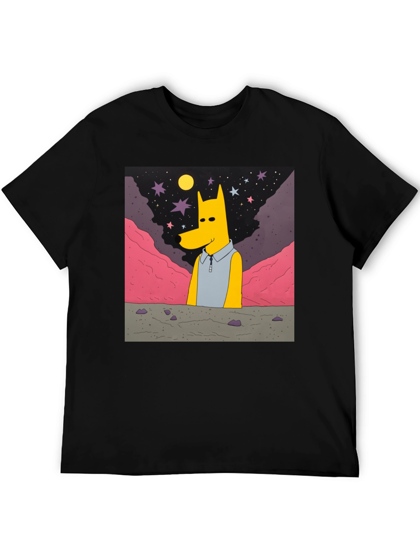 Cartoon Character Graphic Print T-Shirt