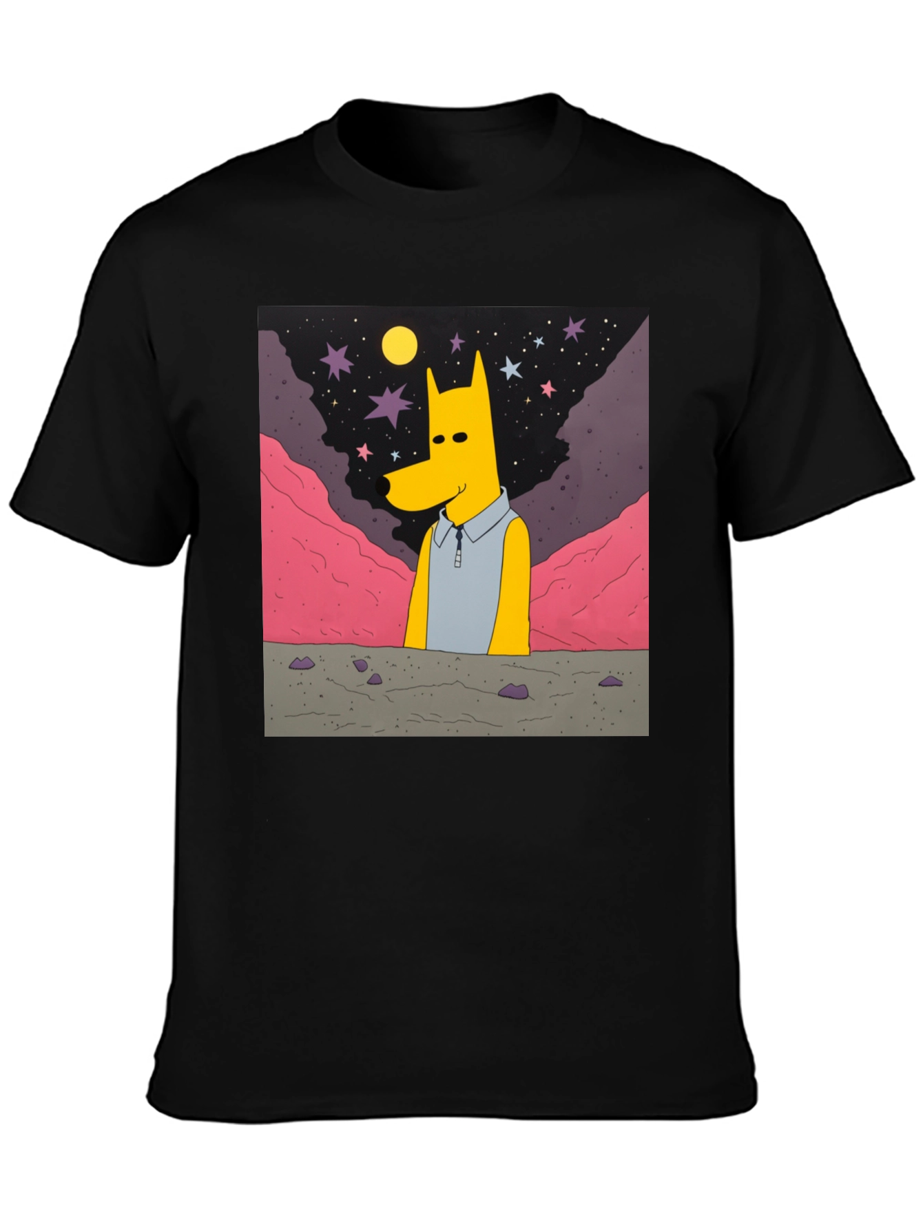 Cartoon Character Graphic Print T-Shirt