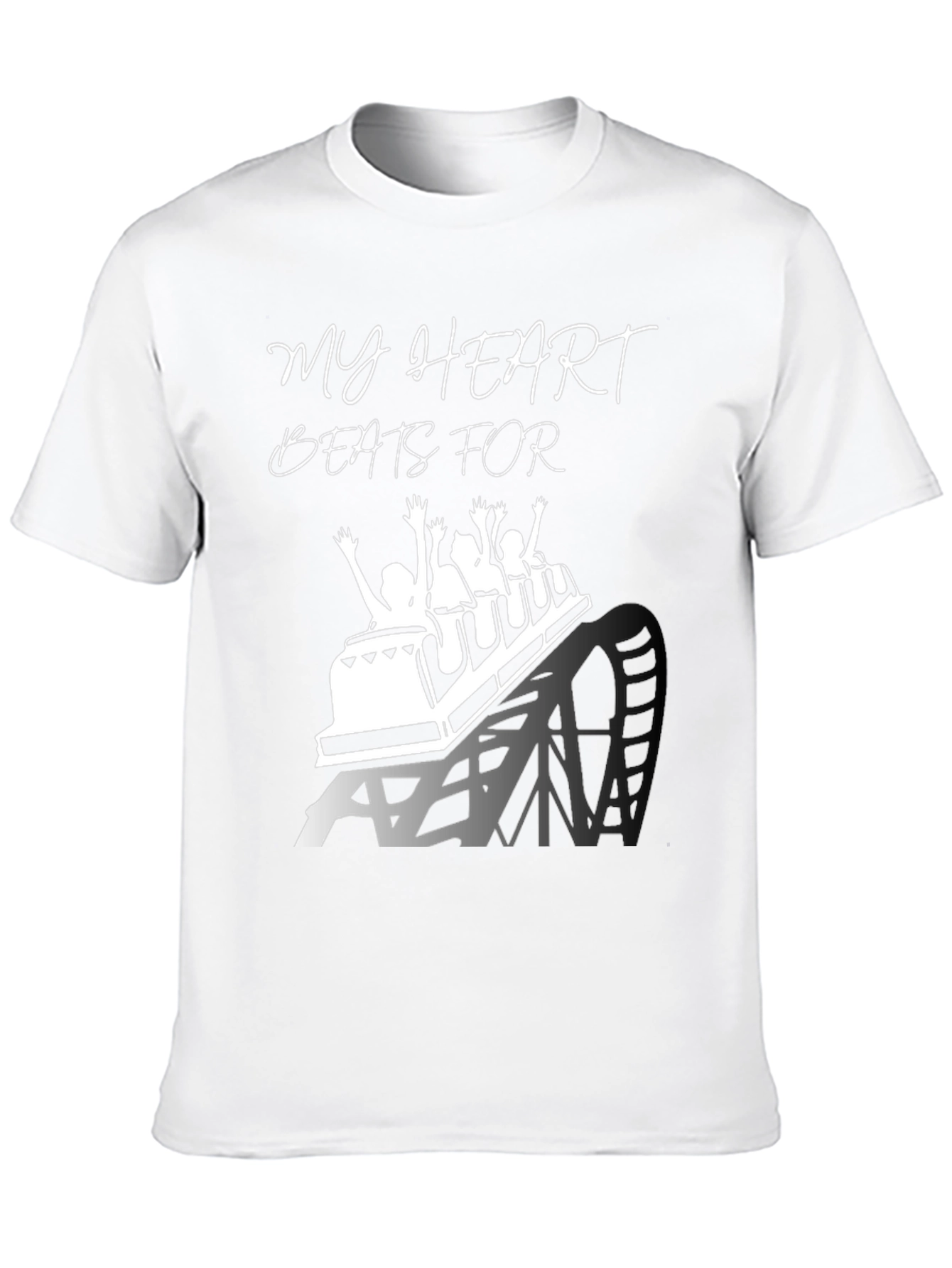 My Heart Beats For Theme Park Rollercoaster Tee