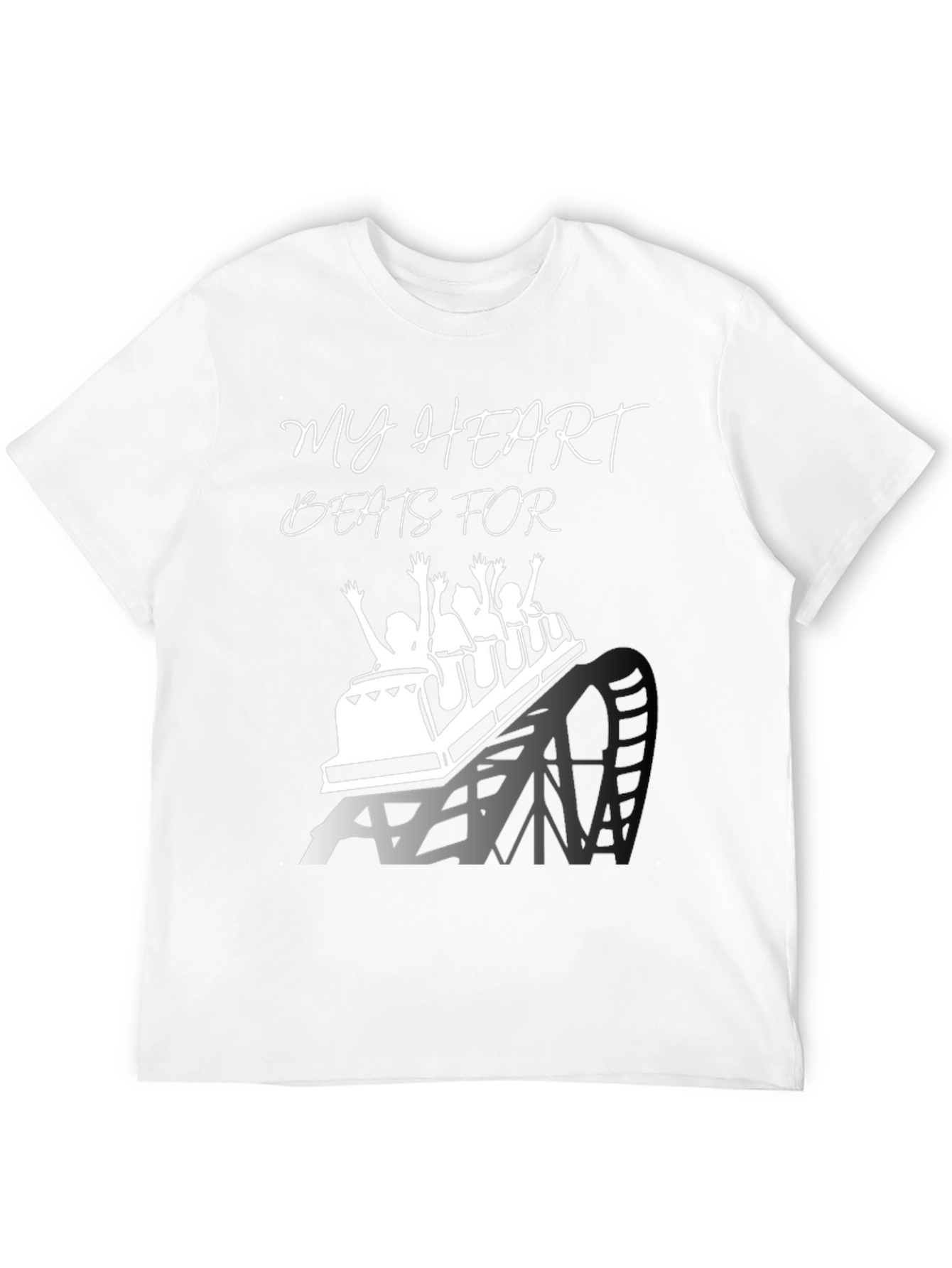 My Heart Beats For Theme Park Rollercoaster Tee