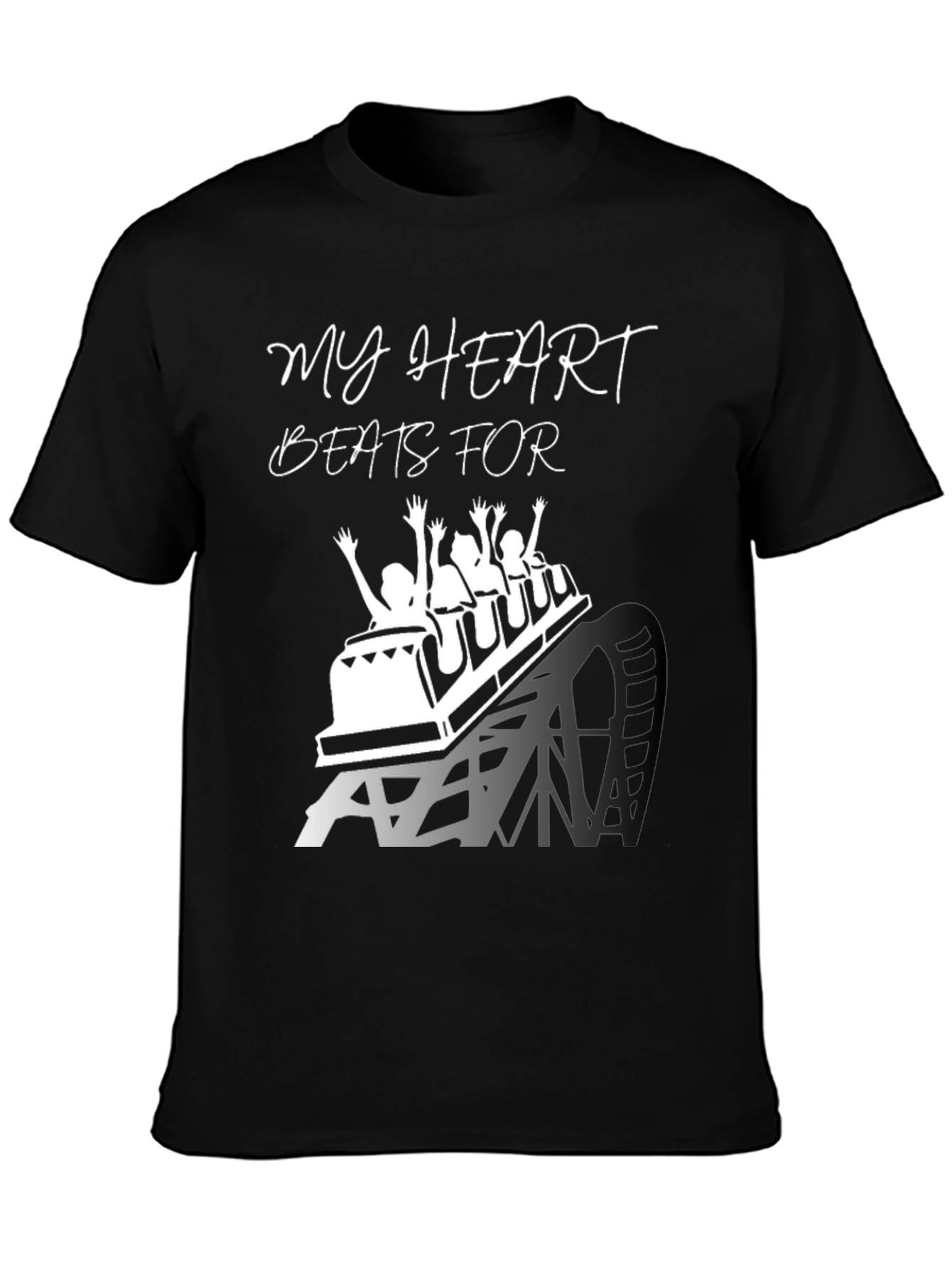 My Heart Beats For Theme Park Rollercoaster Tee