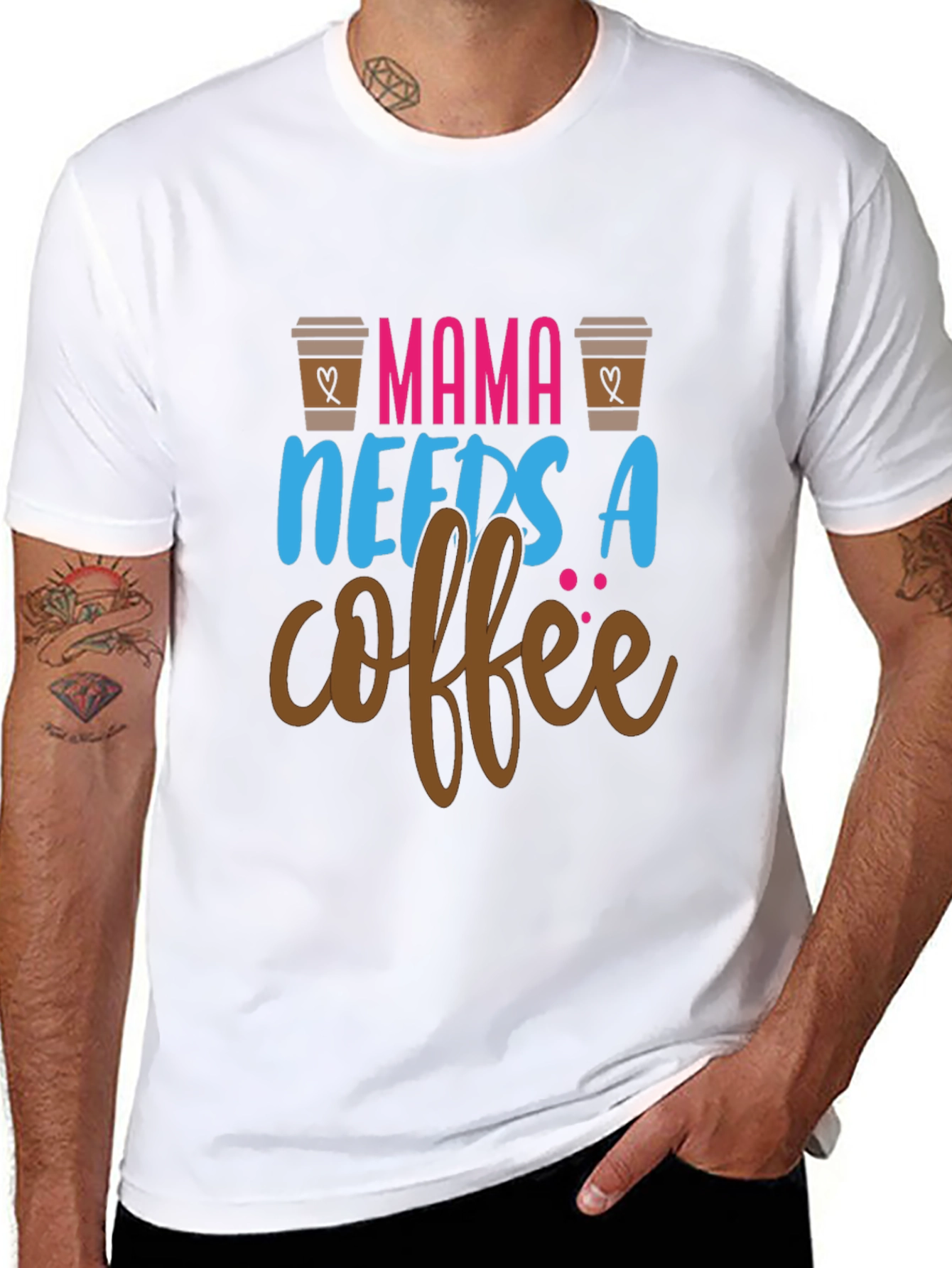 Mama Needs Coffee Graphic Tee - Black Unisex T-Shirt