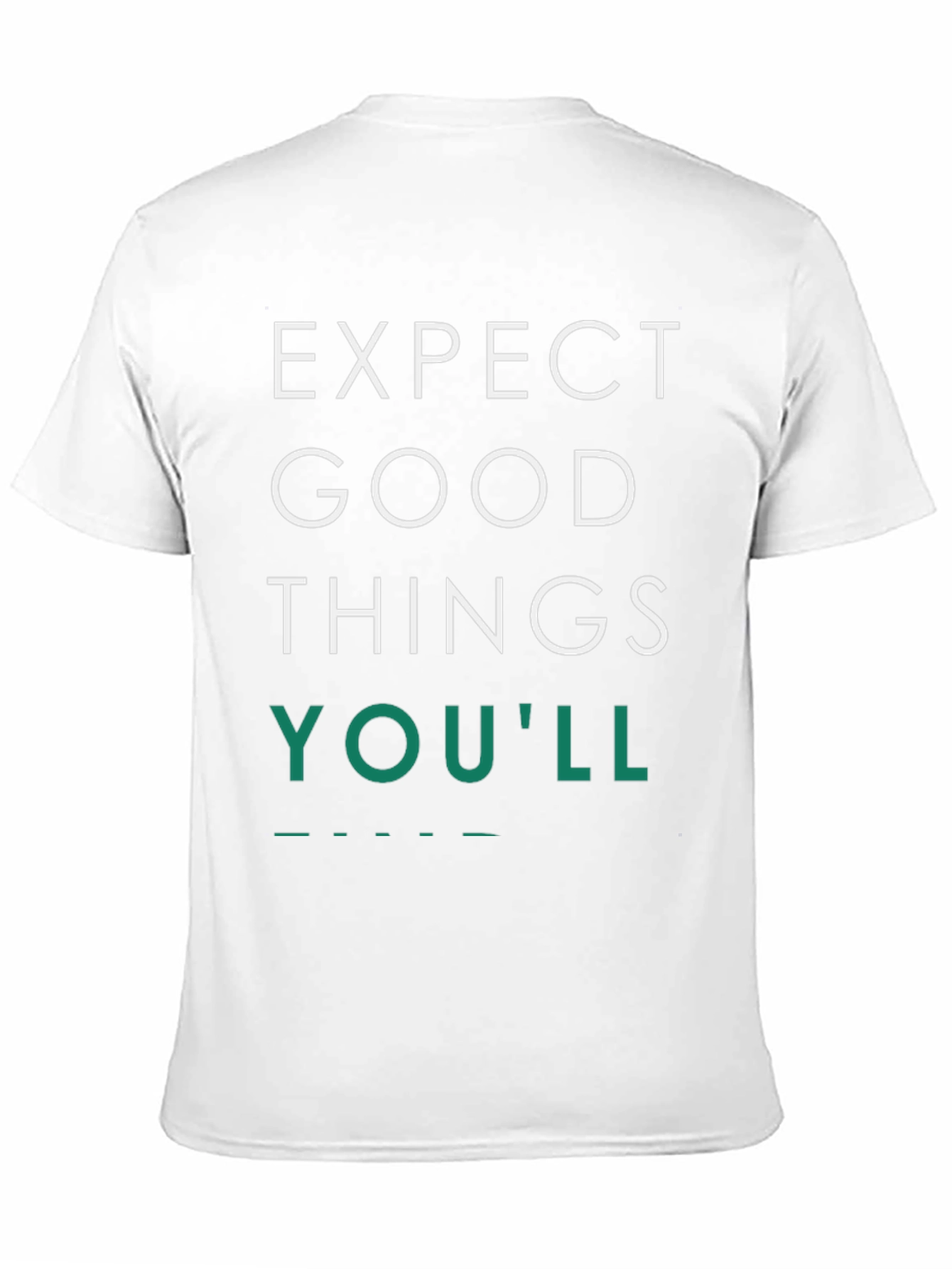 Expect Good Things Black Graphic Tee