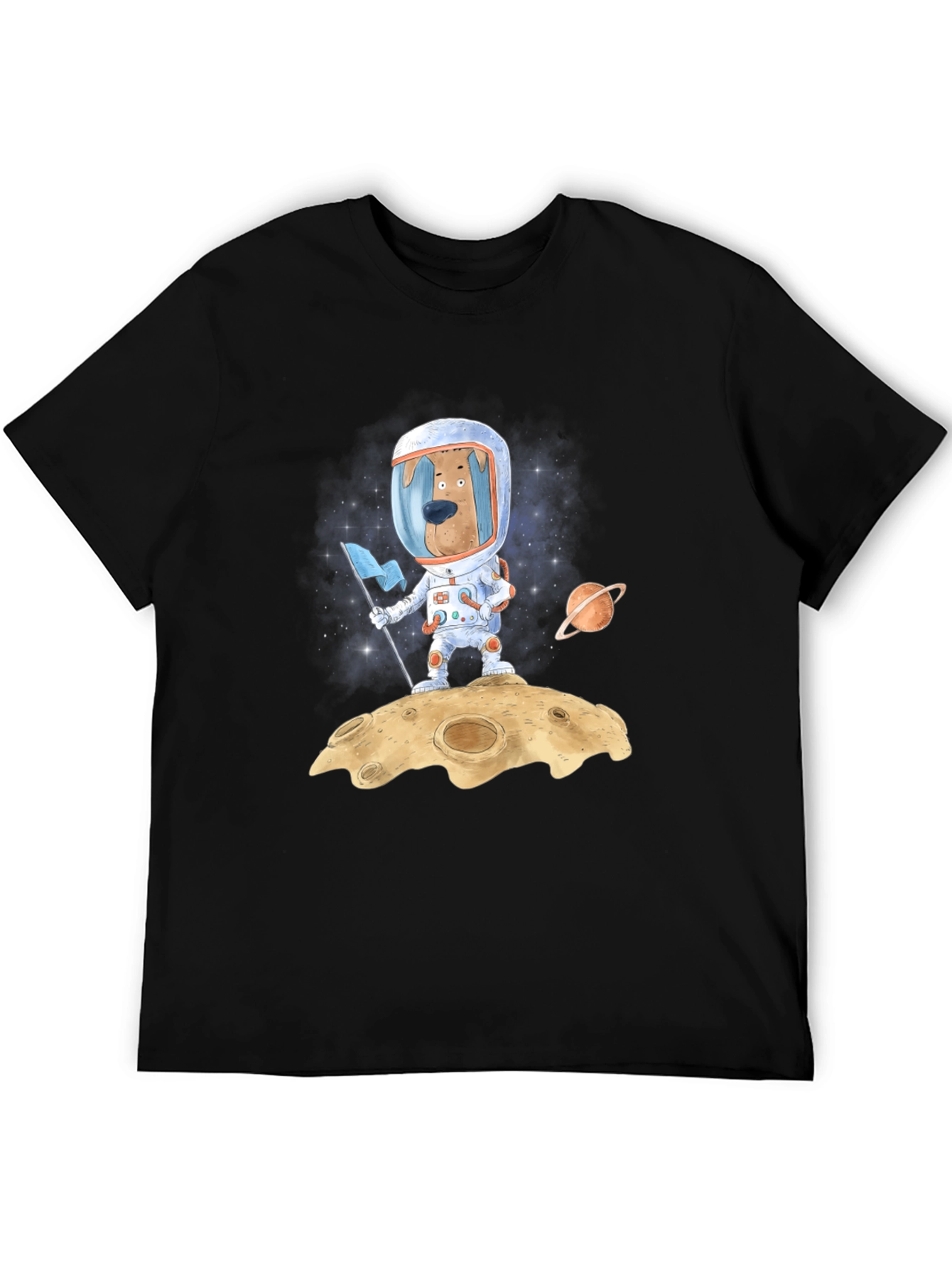 Dog Astronaut Graphic Tee - Space Adventure
