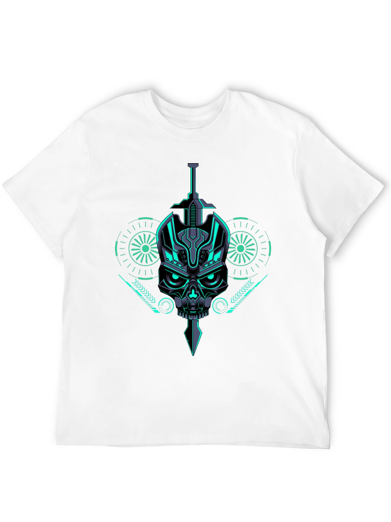 Cyber Skull T-Shirt - Futuristic Design