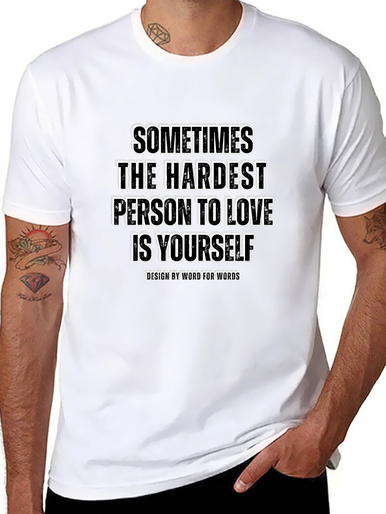 Love Yourself Graphic Tee - Black