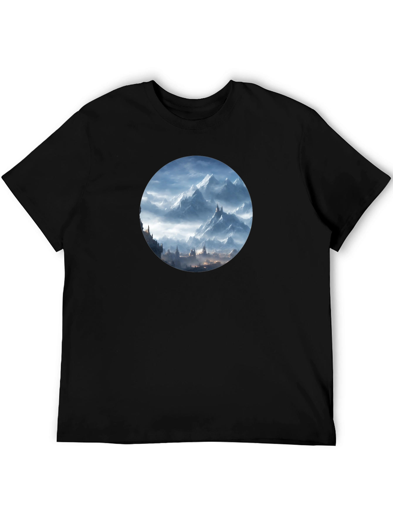 Mountain Vista Graphic Tee - Mens Black T-Shirt