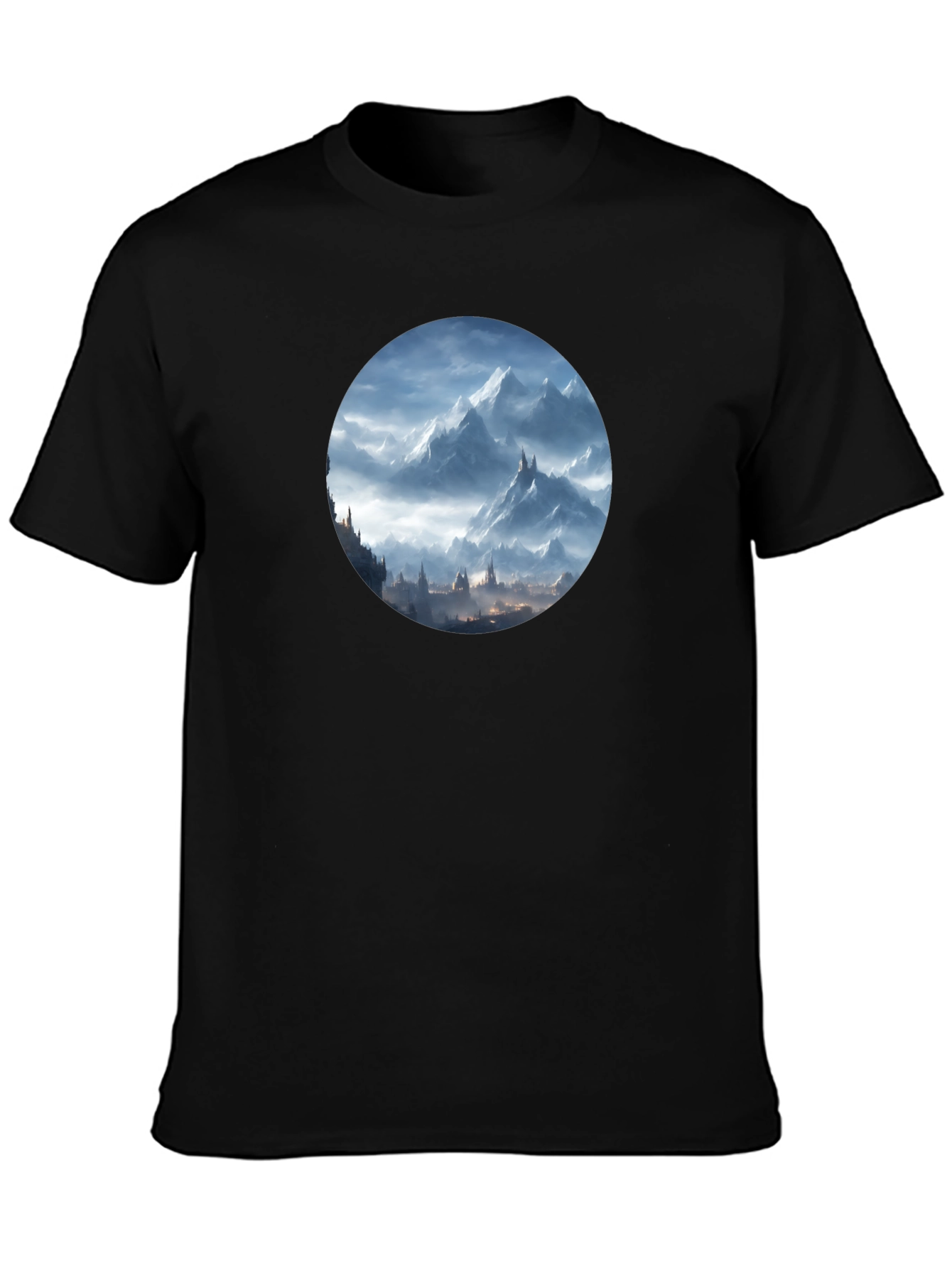 Mountain Vista Graphic Tee - Mens Black T-Shirt