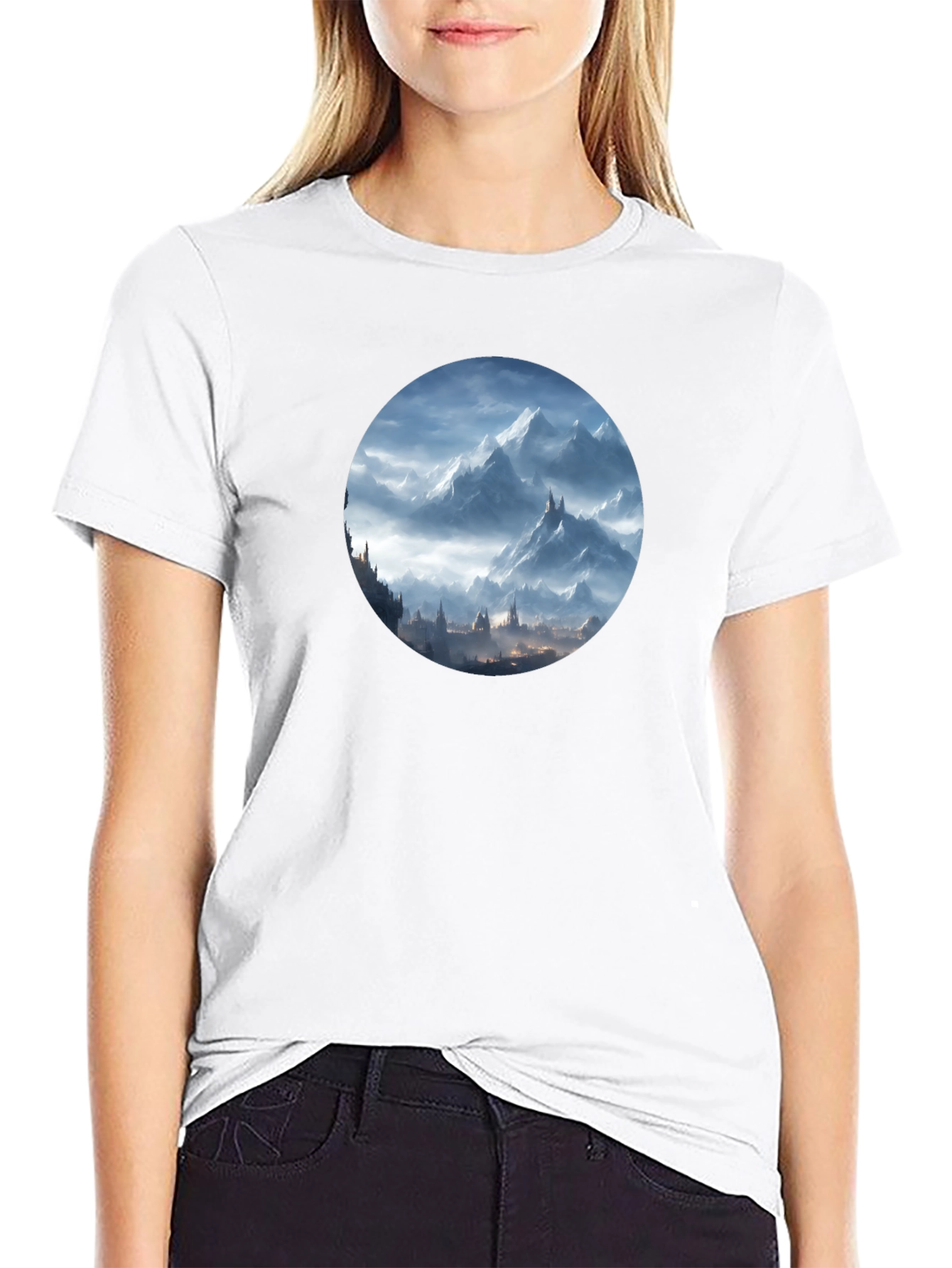 Mountain Vista Graphic Tee - Mens Black T-Shirt