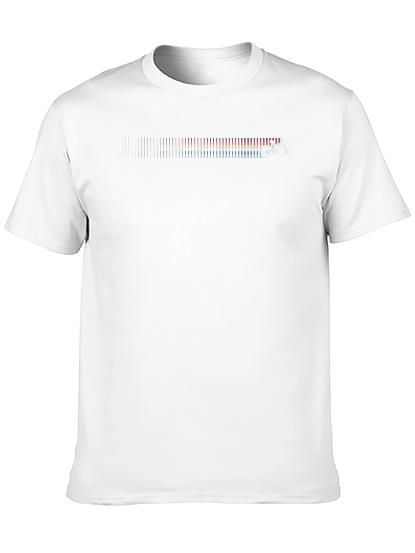 Bike Ride Rainbow Bar Graphic Tee - Black