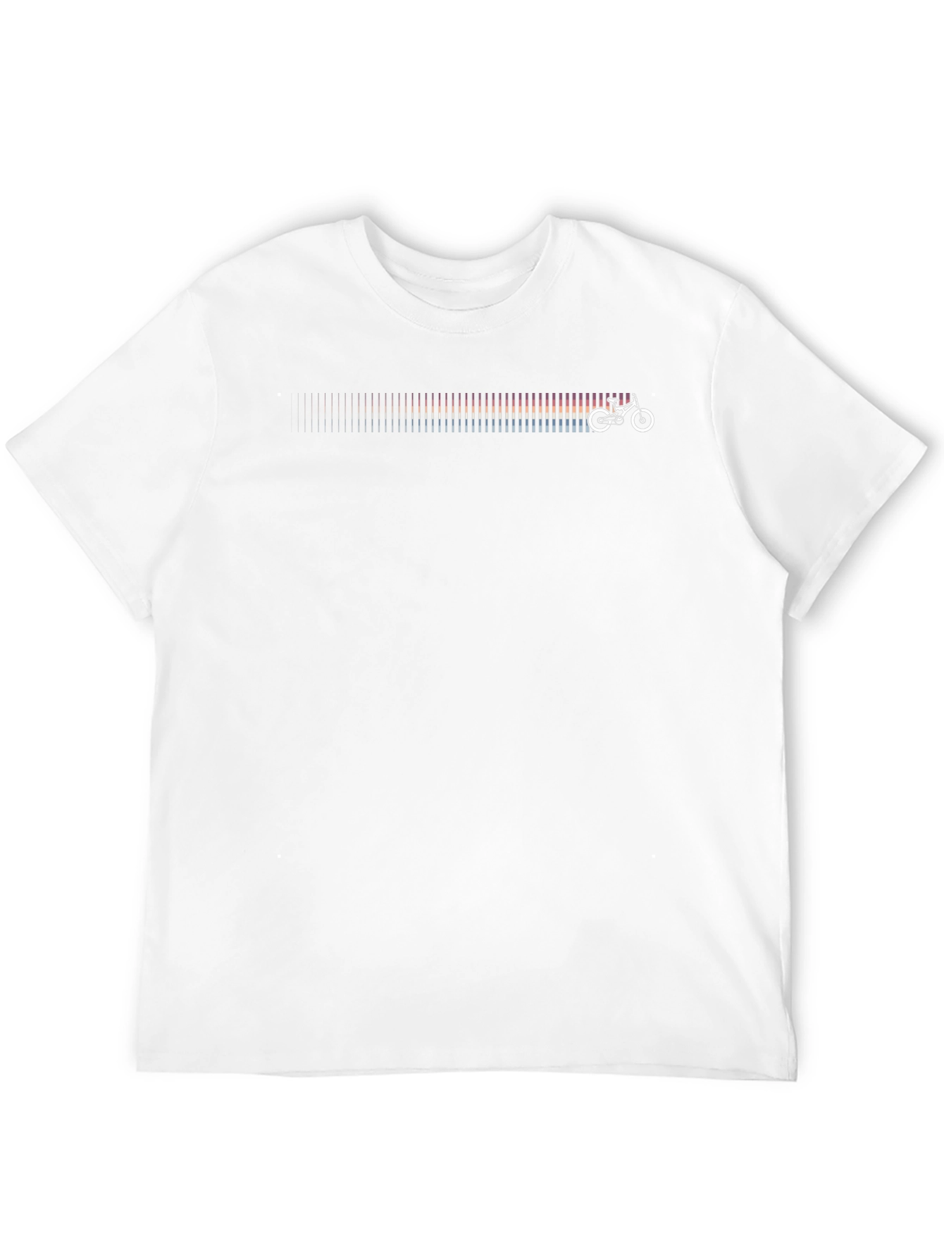 Bike Ride Rainbow Bar Graphic Tee - Black