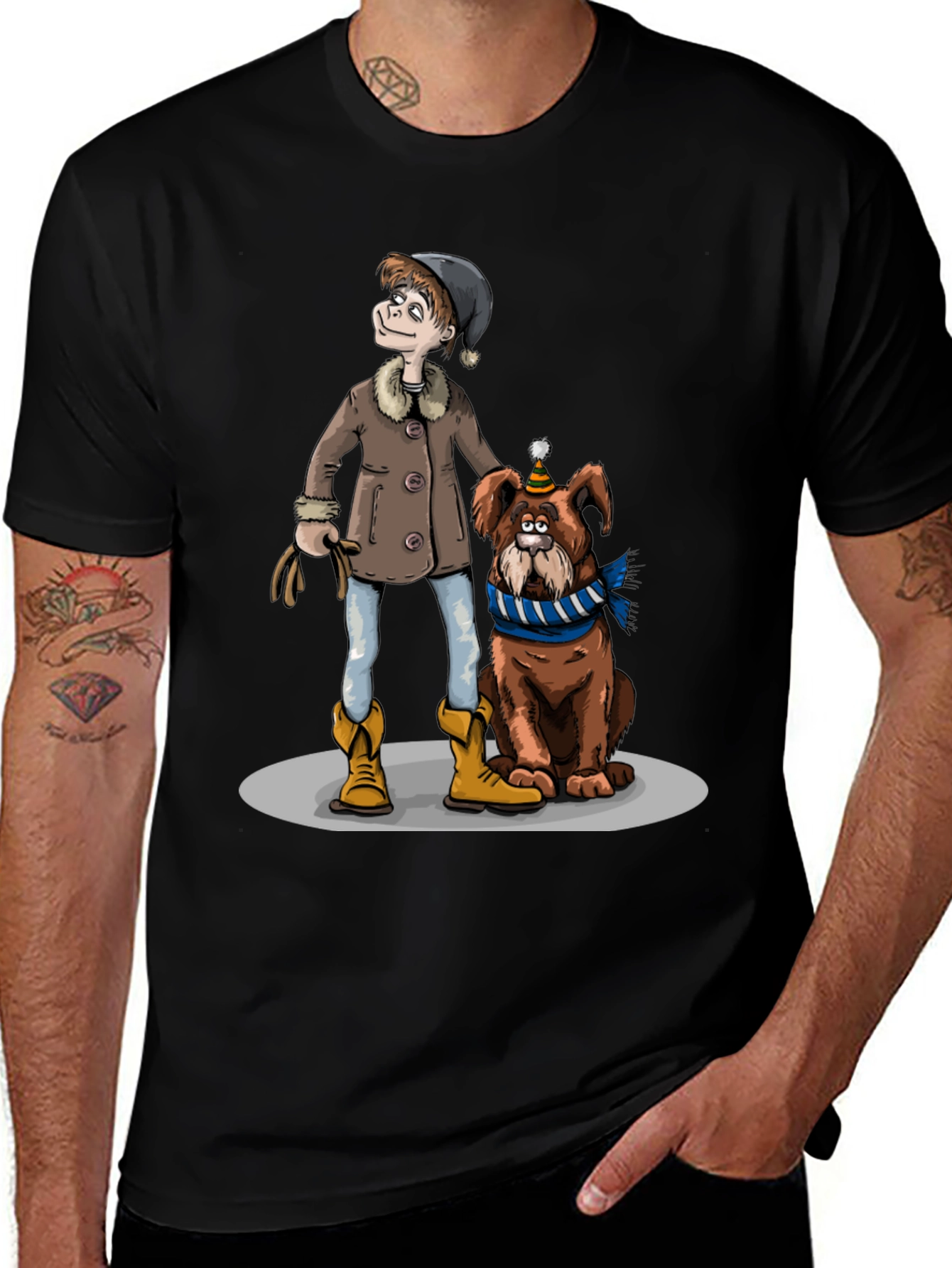 Cartoon Character Graphic Tee
