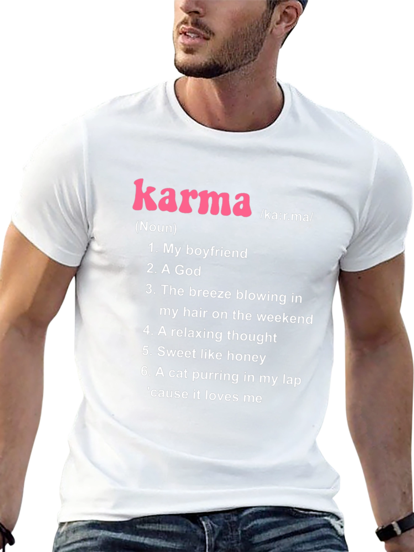 Karma Noun Definition Black T-Shirt