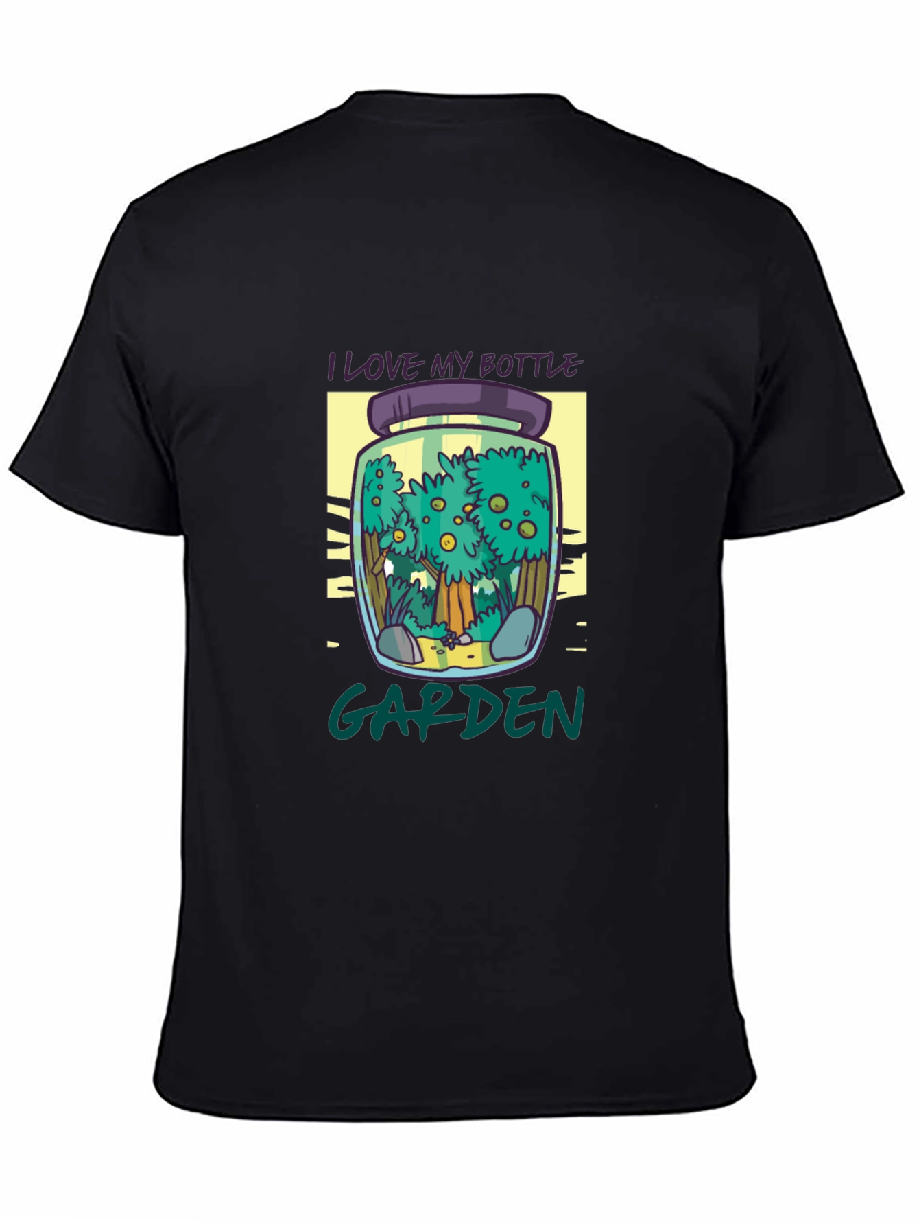 Bottle Garden T-Shirt - Unique Nature Graphic Tee
