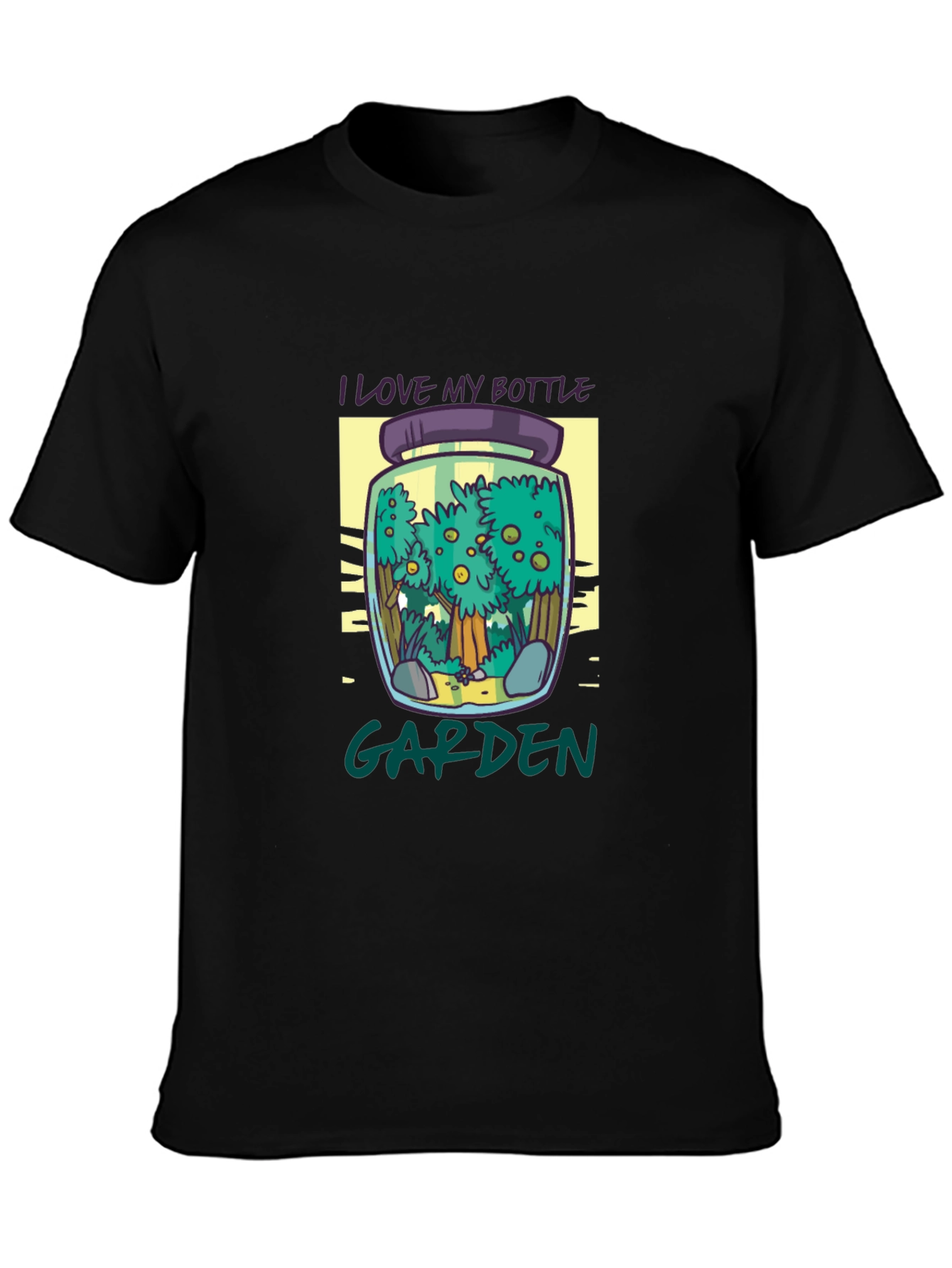 Bottle Garden T-Shirt - Unique Nature Graphic Tee