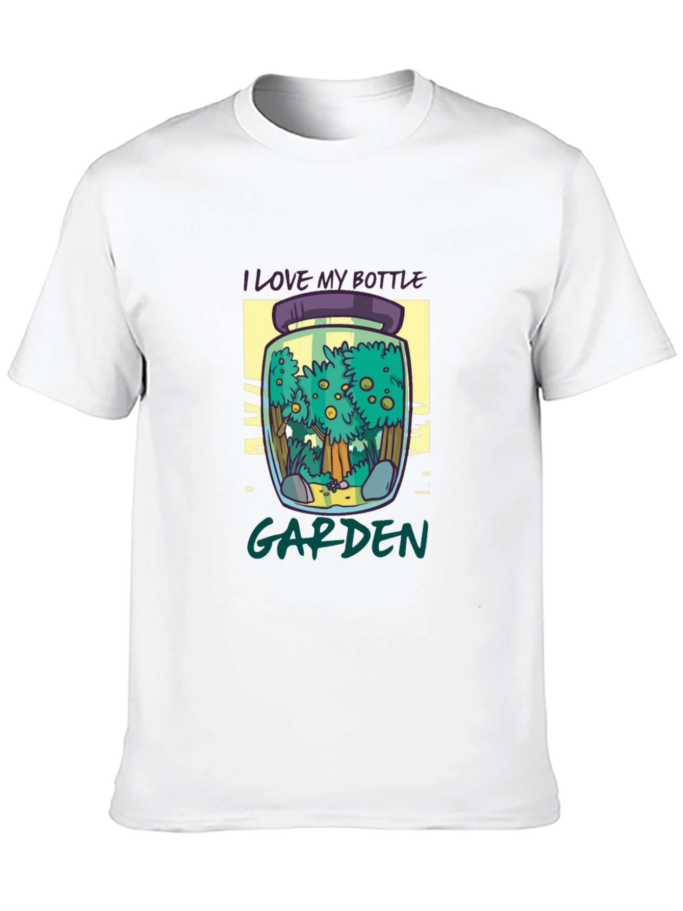 Bottle Garden T-Shirt - Unique Nature Graphic Tee