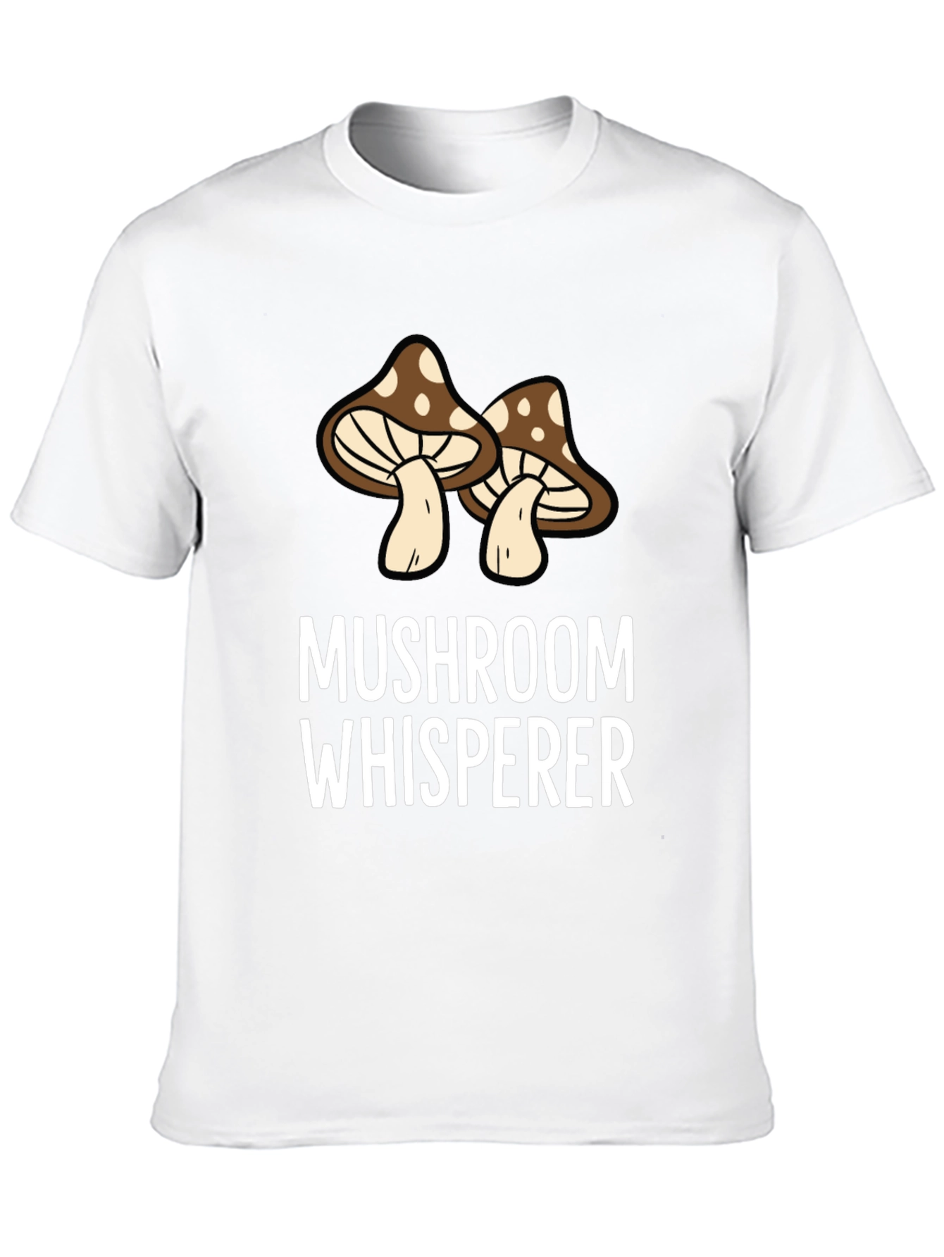Mushroom Whisperer Graphic Tee - Black Cotton Shirt