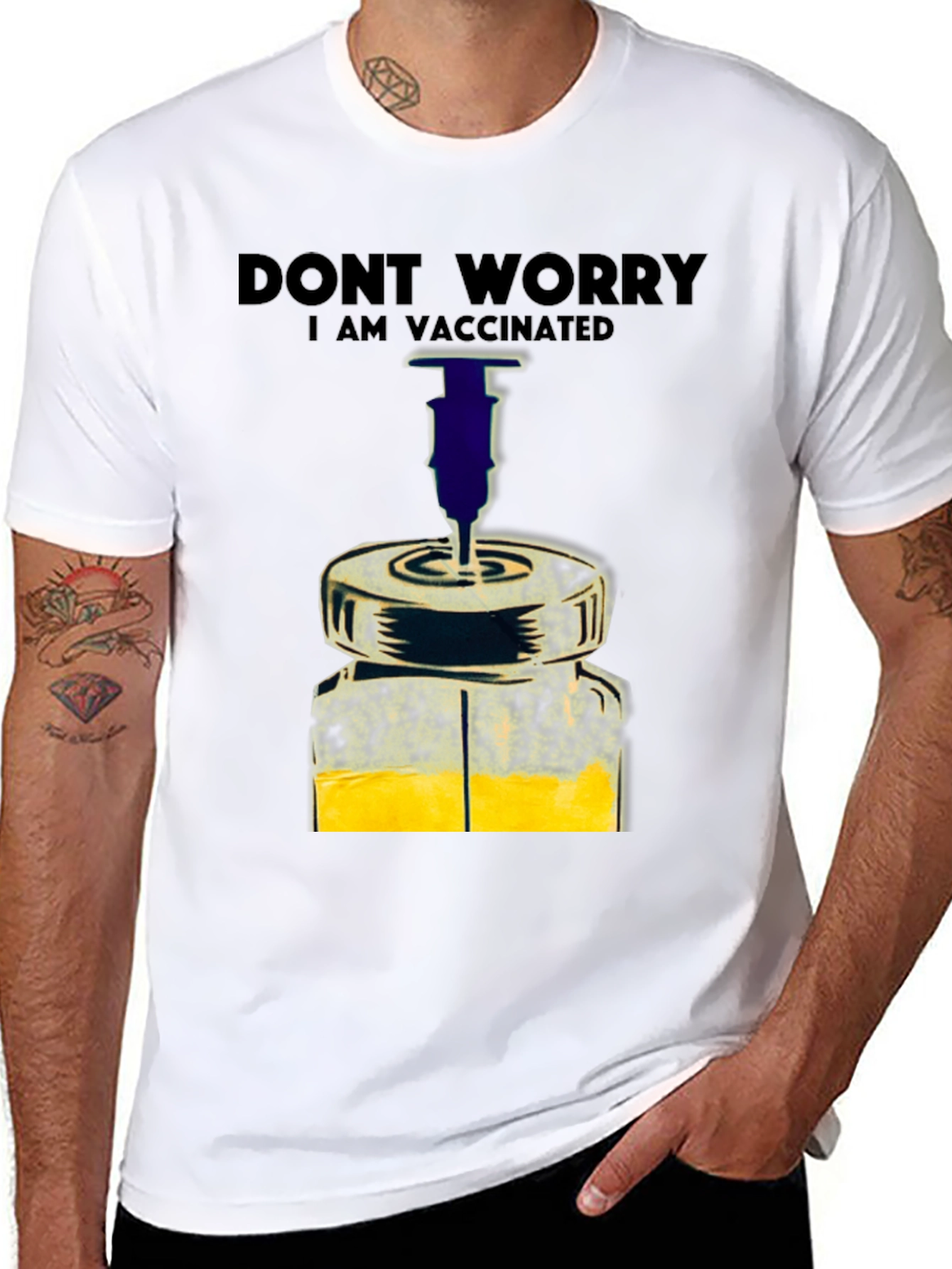 Vaccinated Graphic Tee - Stay Worry-Free