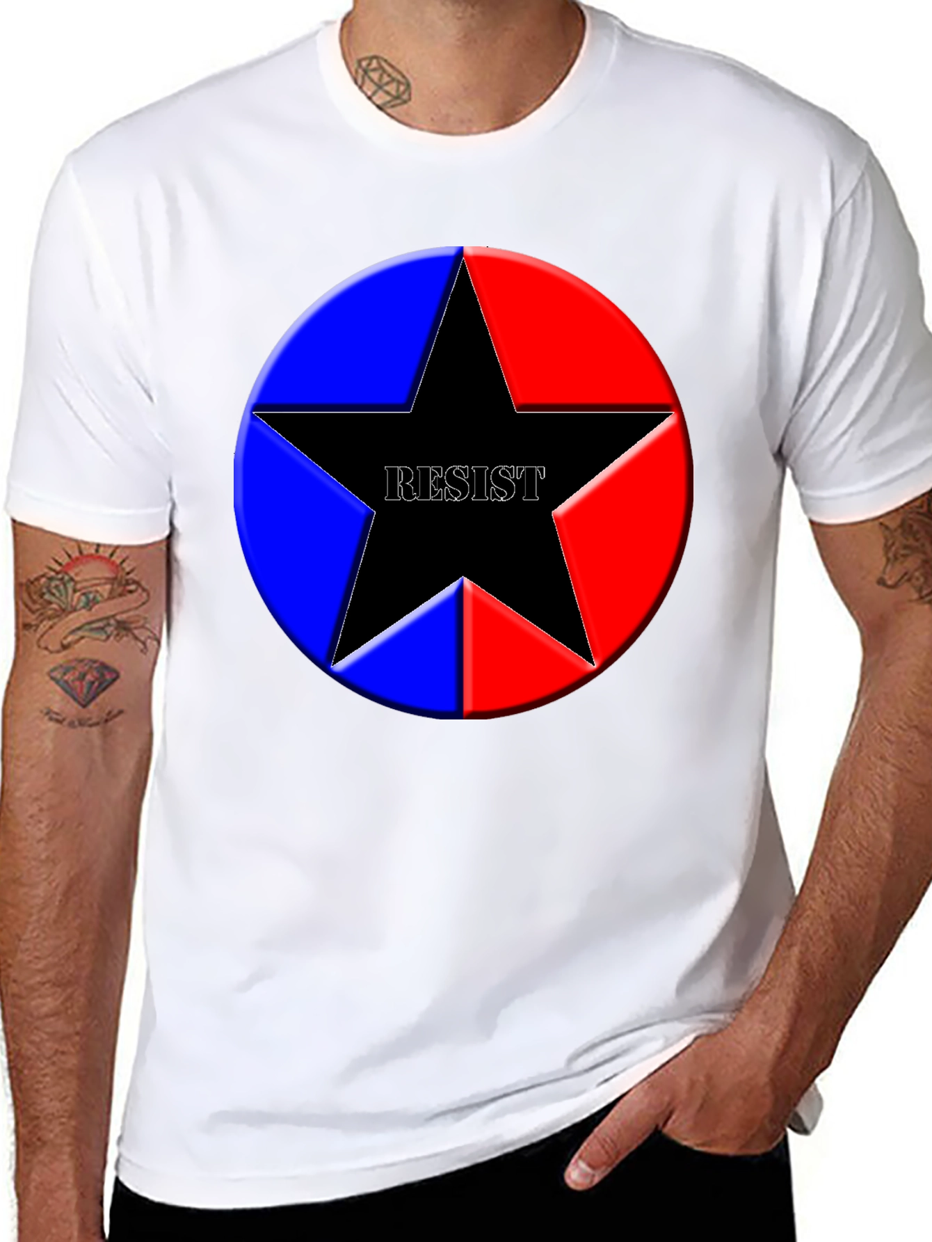 Resist Star Graphic T-Shirt - Political Activism Tee