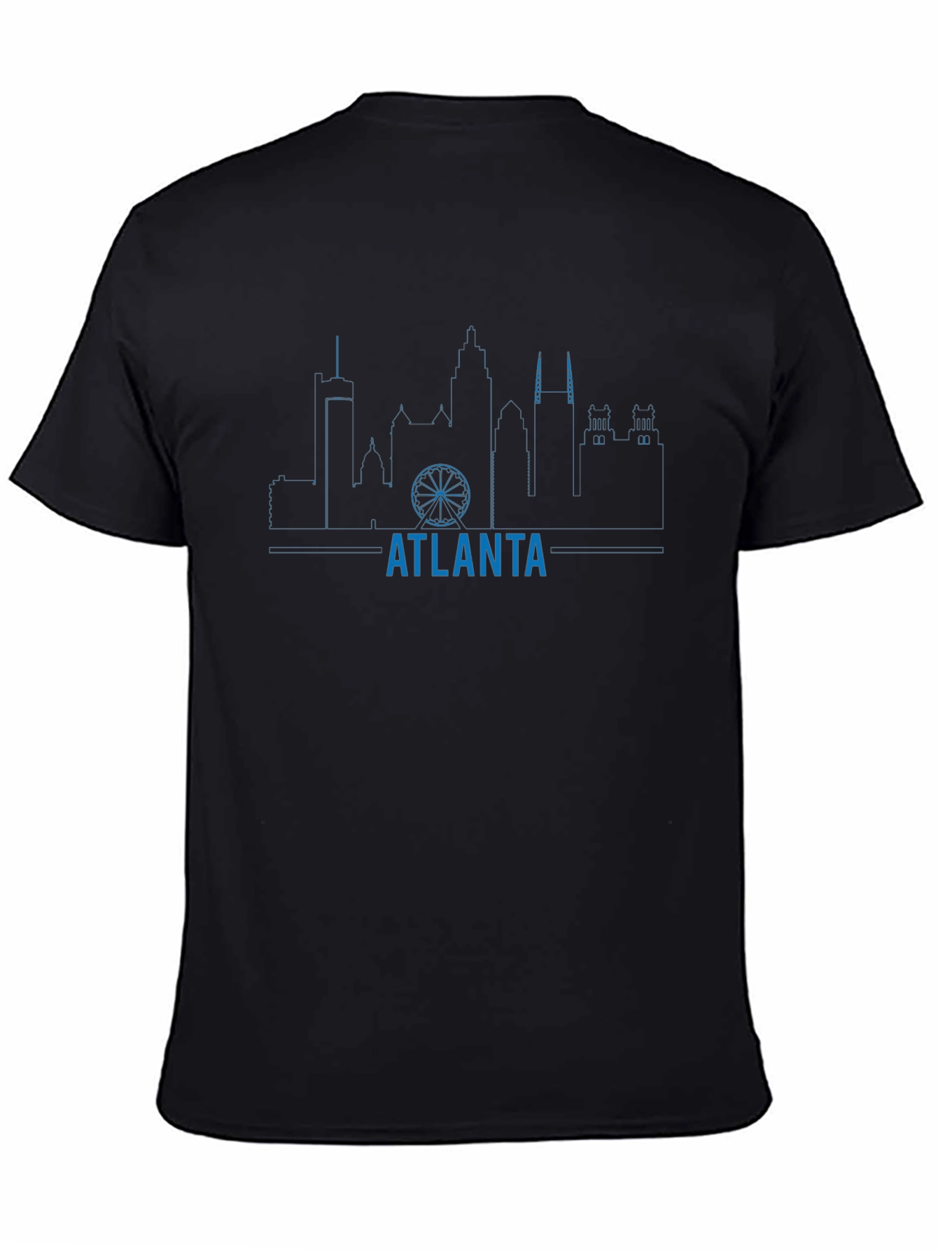 Atlanta Skyline Mens Graphic Tee - Black