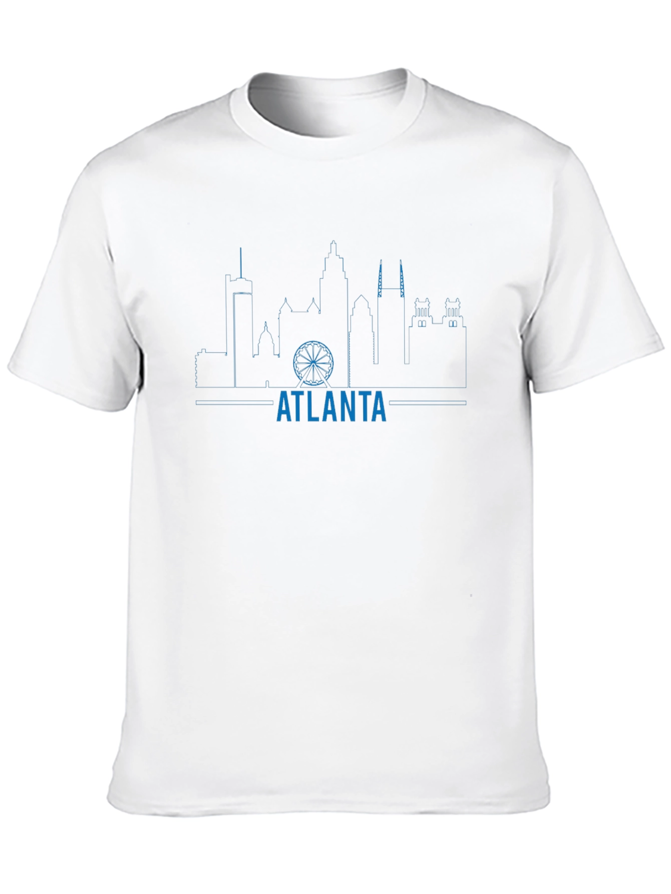 Atlanta Skyline Mens Graphic Tee - Black