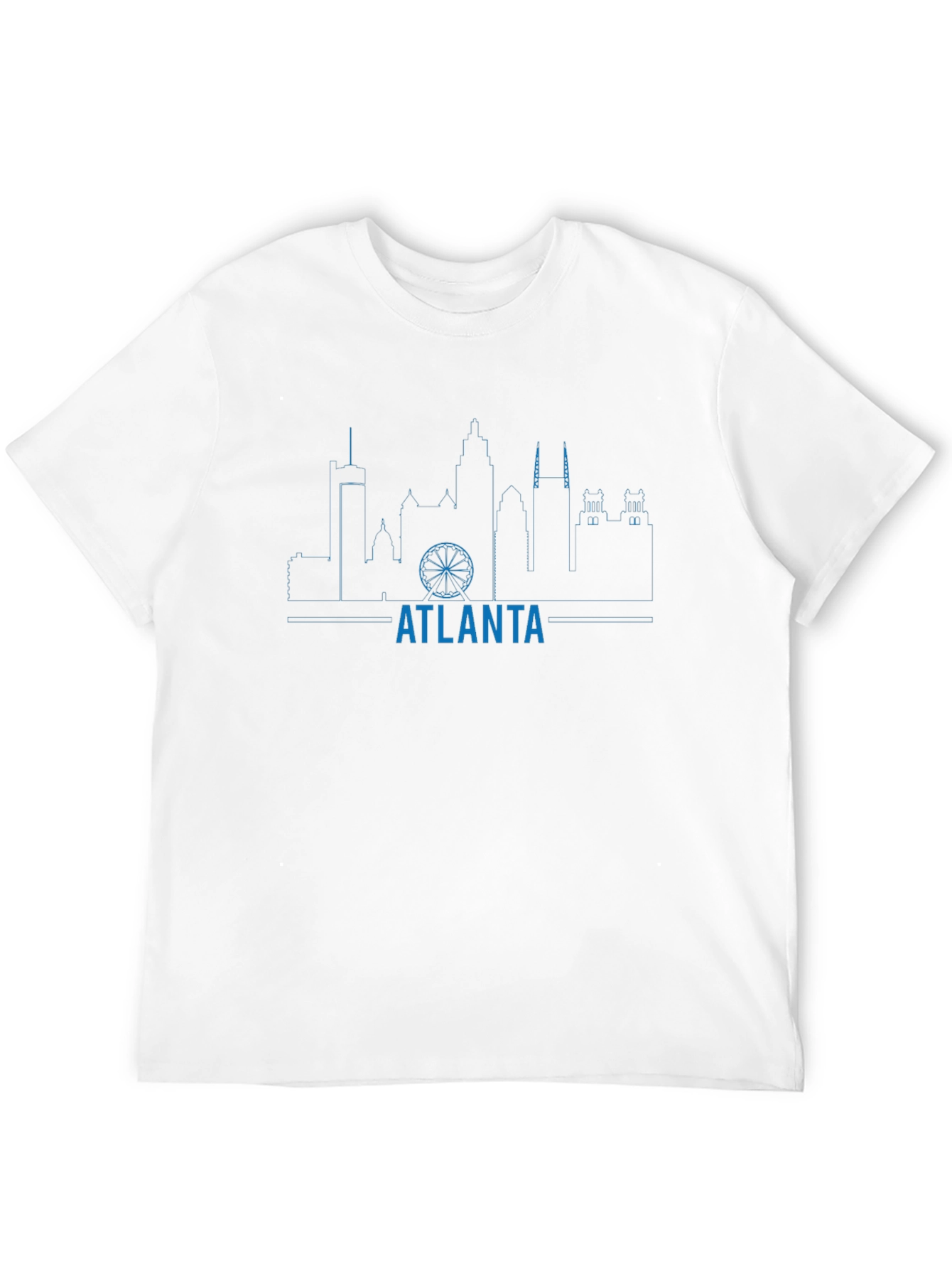 Atlanta Skyline Mens Graphic Tee - Black