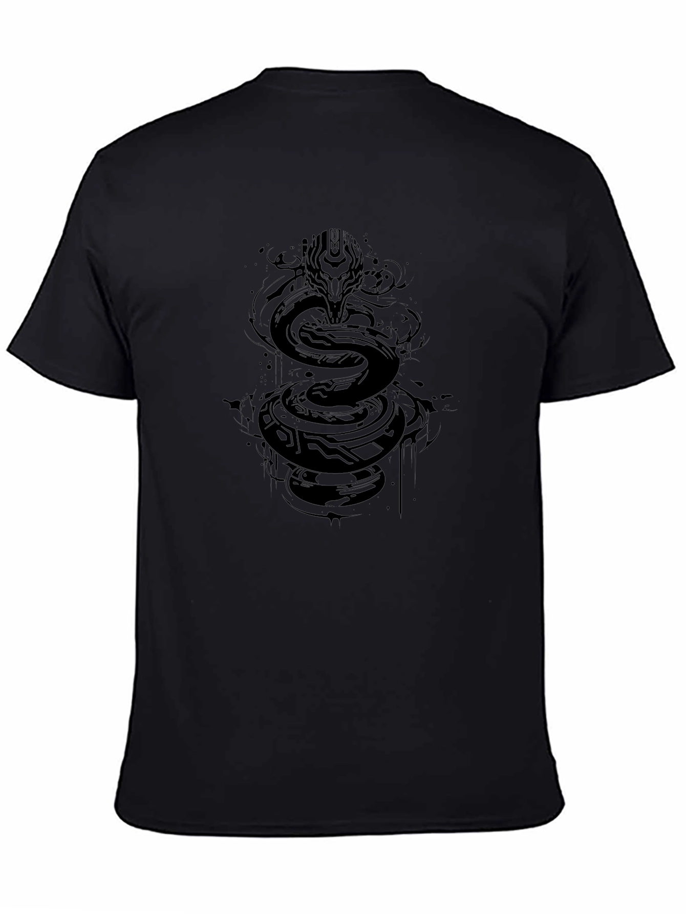 Serpent Graphic Tee - Mens Black T-Shirt