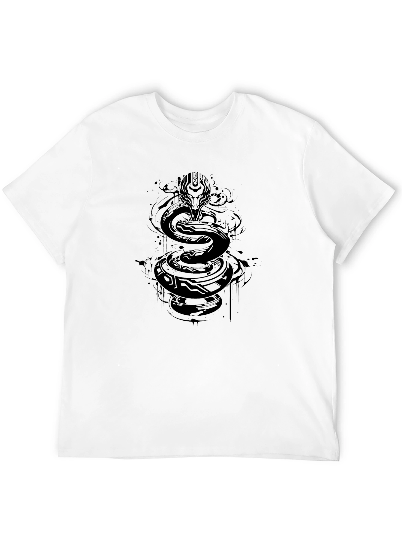 Serpent Graphic Tee - Mens Black T-Shirt