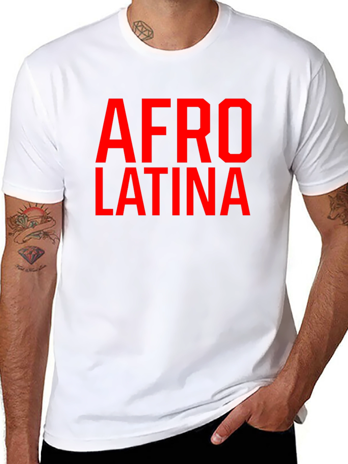 Afro Latina Graphic Tee - Black