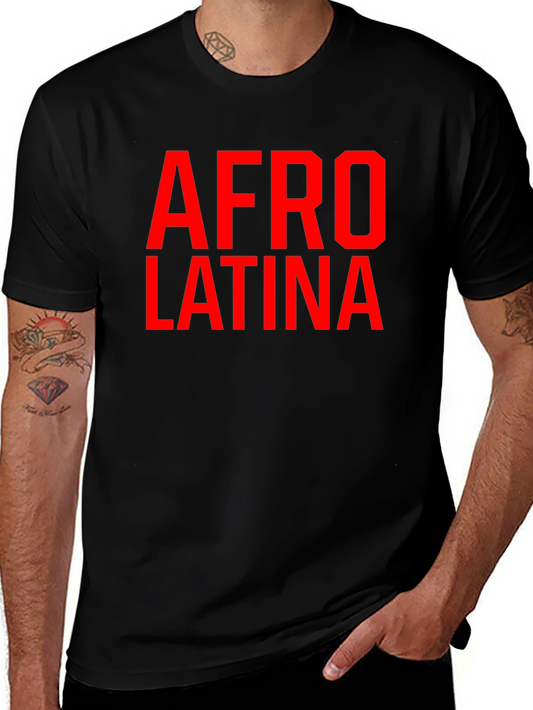 Afro Latina Graphic Tee - Black