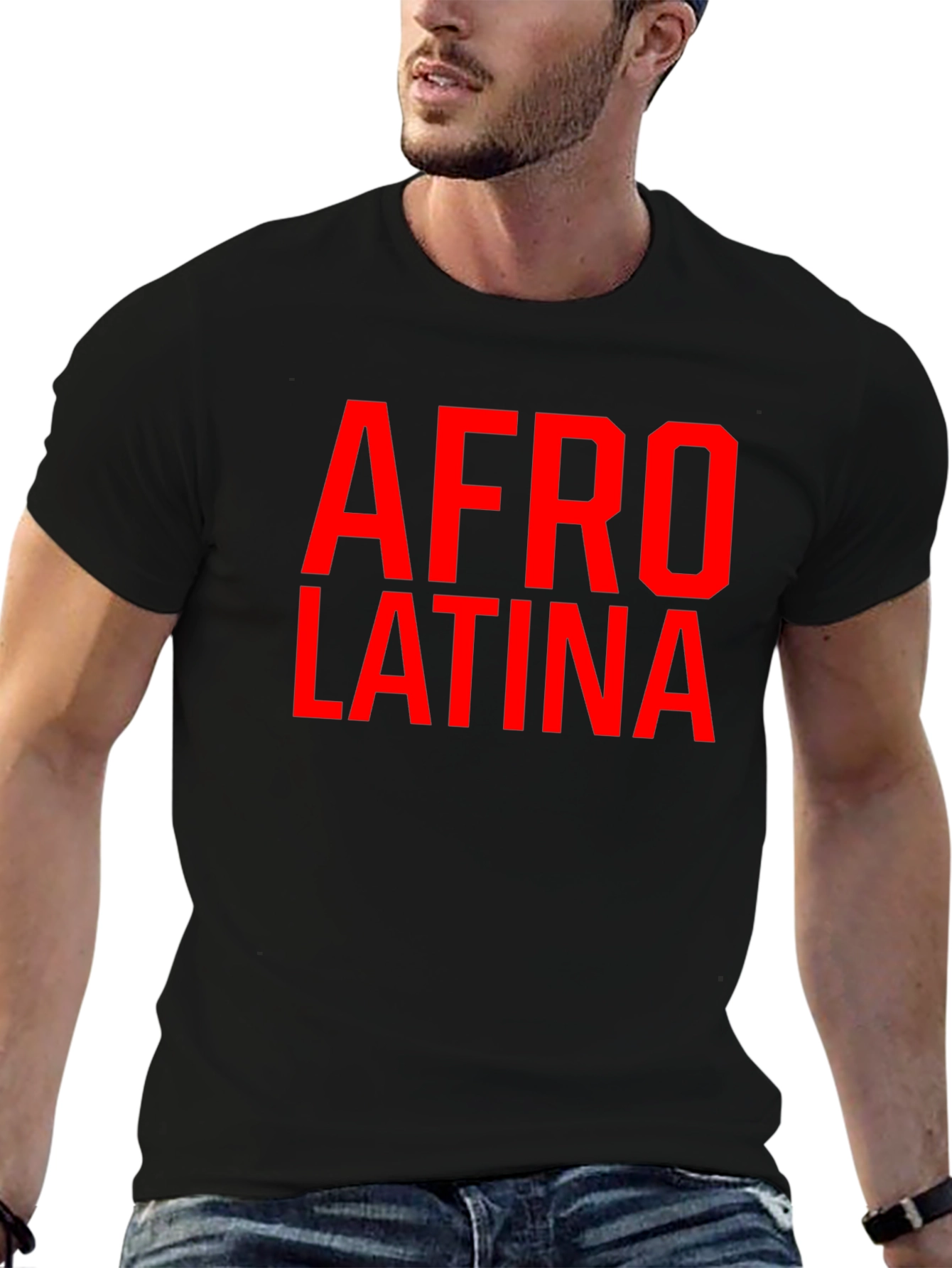 Afro Latina Graphic Tee - Black