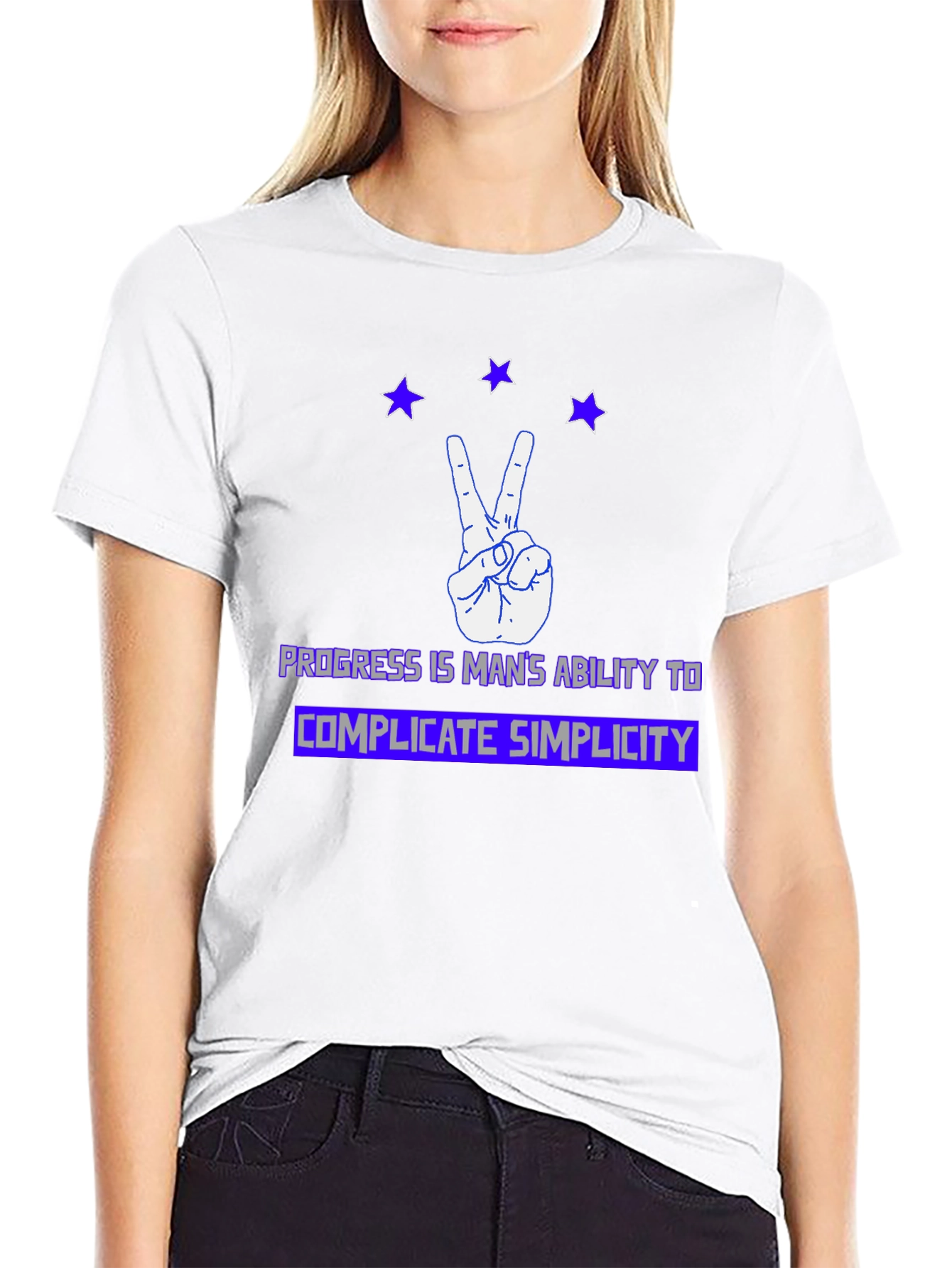 Progress Complicate Simplicity Graphic T-Shirt