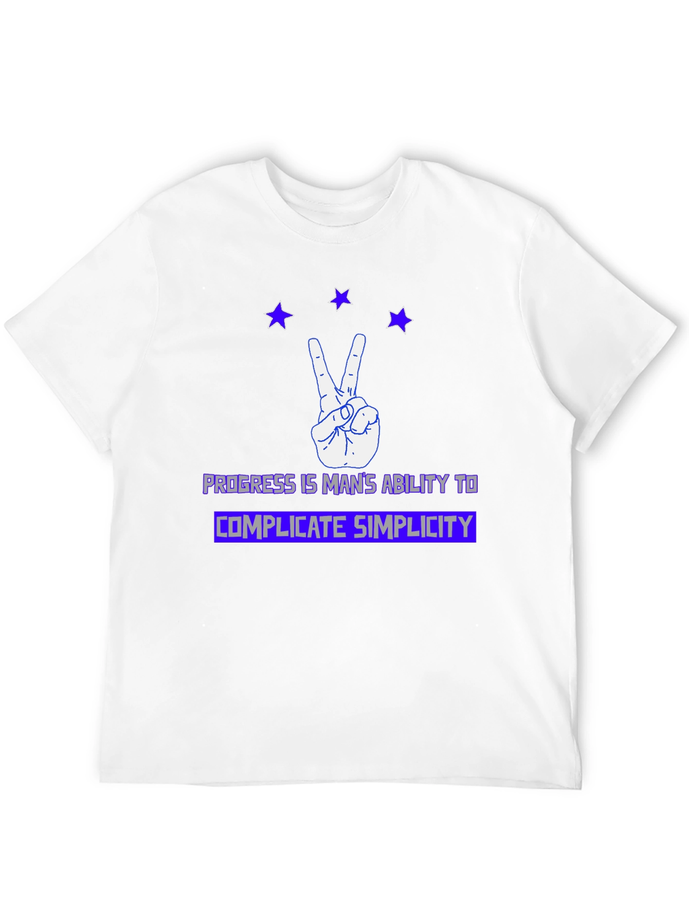 Progress Complicate Simplicity Graphic T-Shirt
