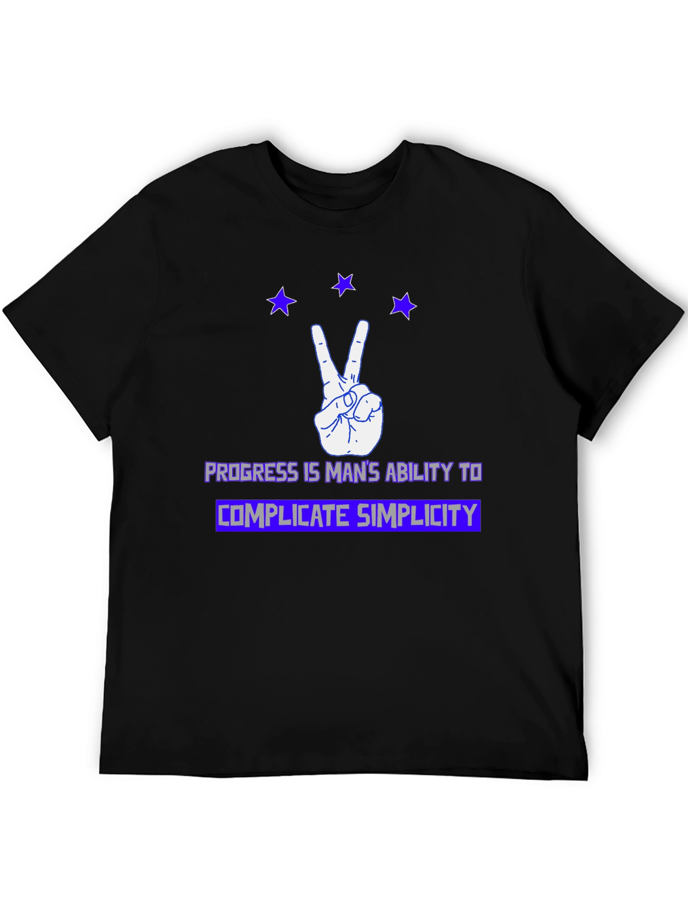 Progress Complicate Simplicity Graphic T-Shirt
