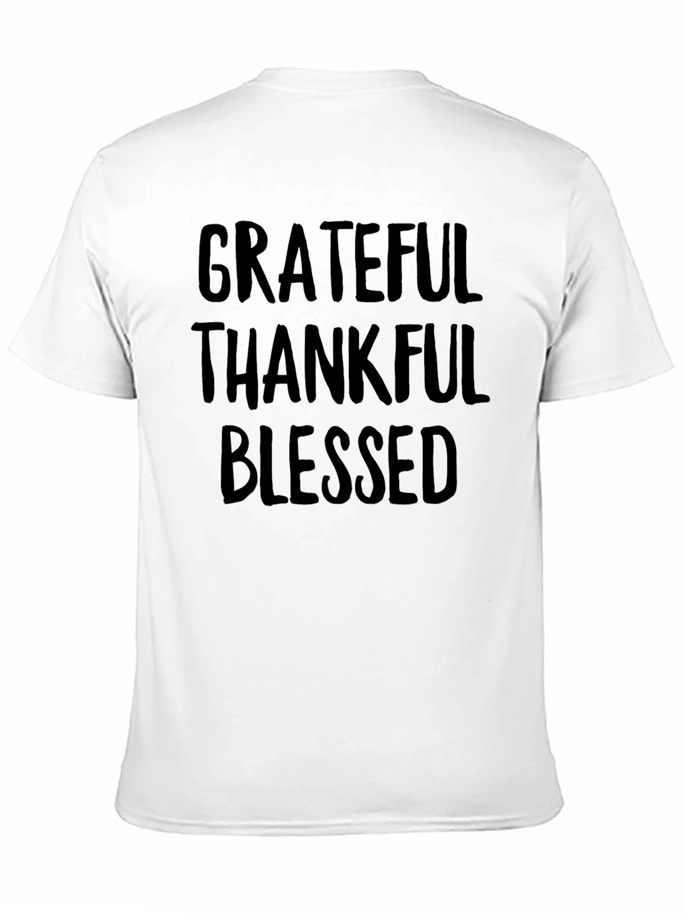 Grateful Thankful Blessed Black T-Shirt