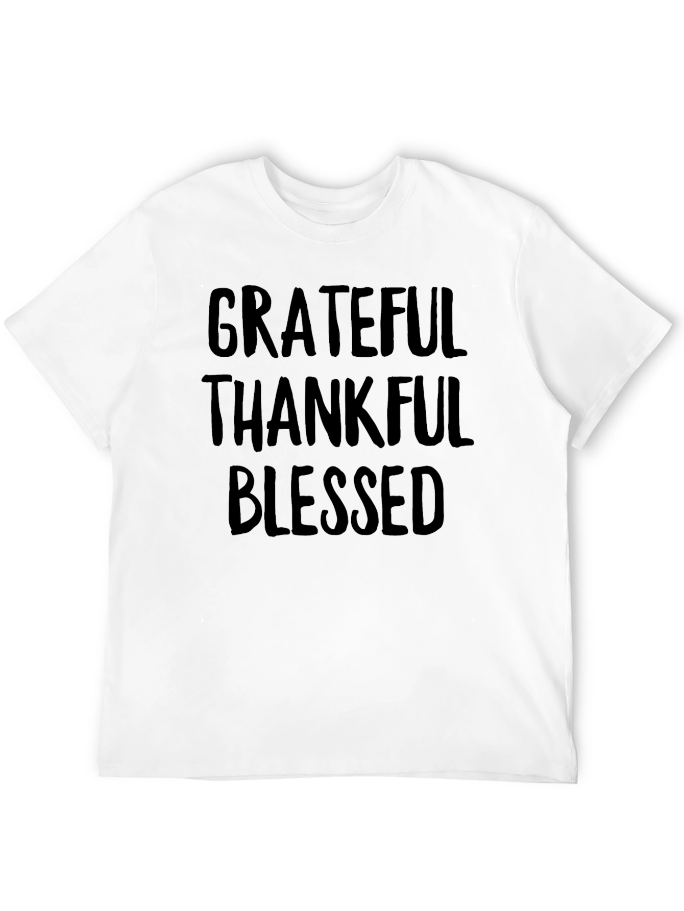 Grateful Thankful Blessed Black T-Shirt