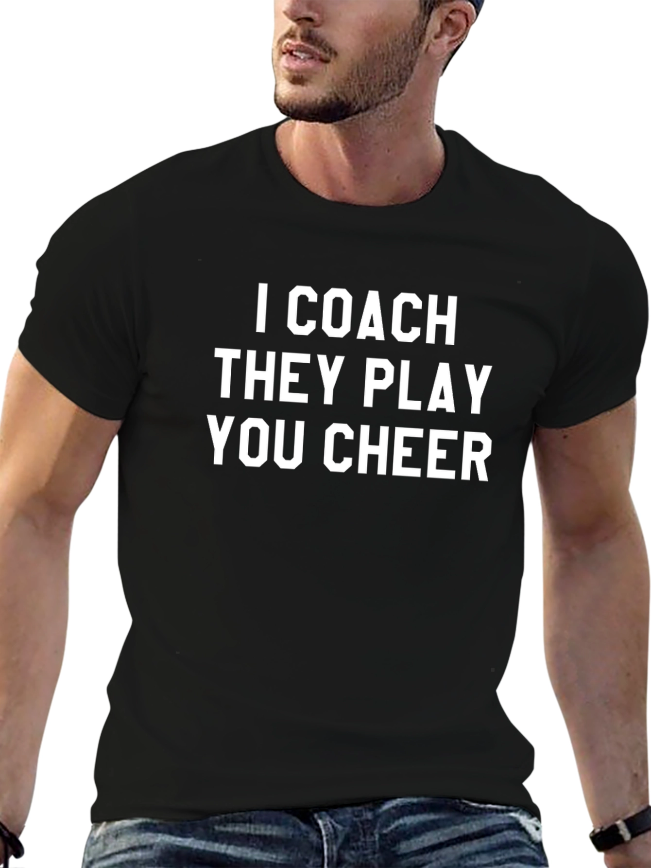 I Coach They Play You Cheer T-Shirt
