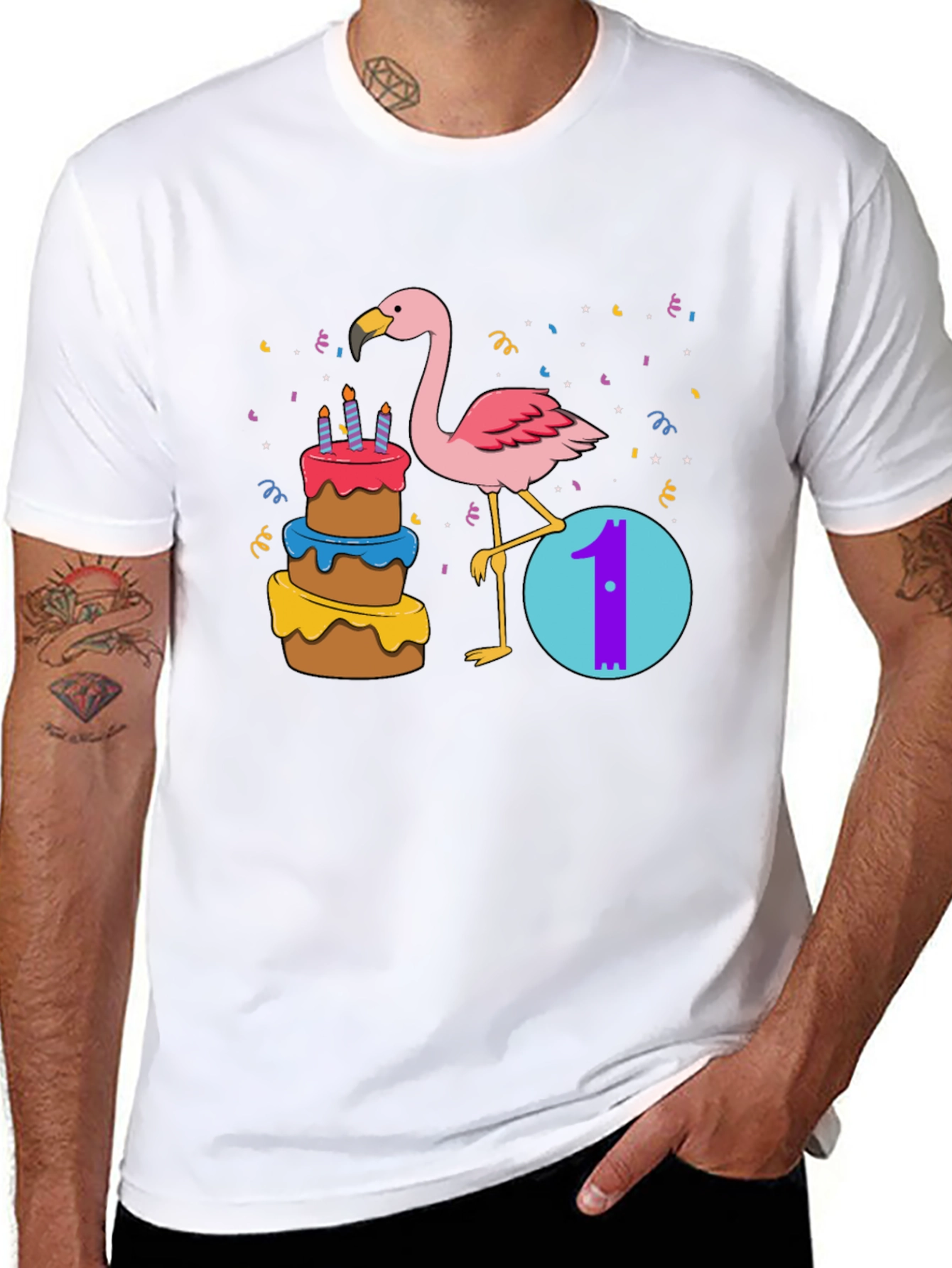 Flamingo 1st Birthday Shirt