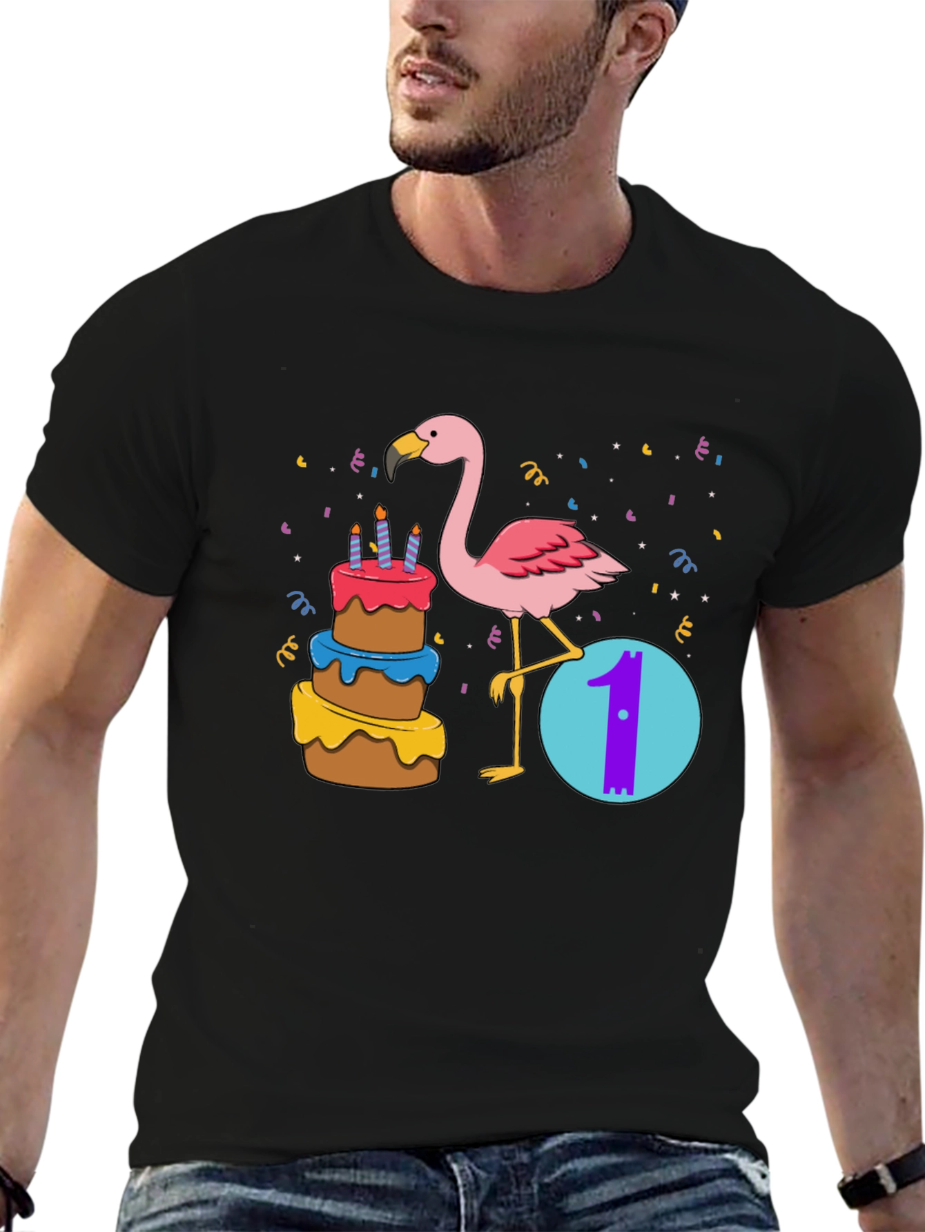 Flamingo 1st Birthday Shirt
