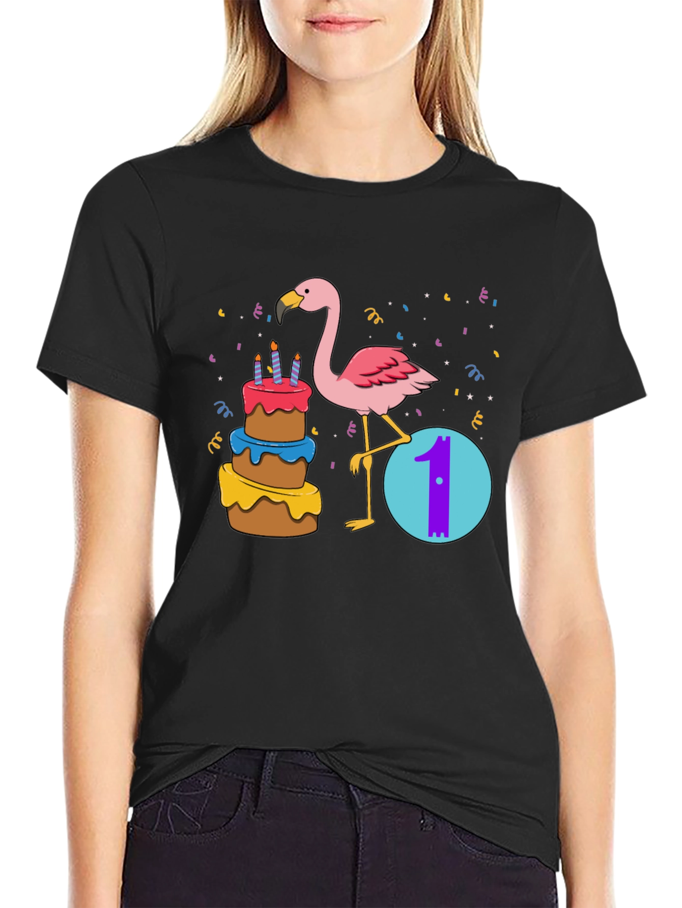 Flamingo 1st Birthday Shirt
