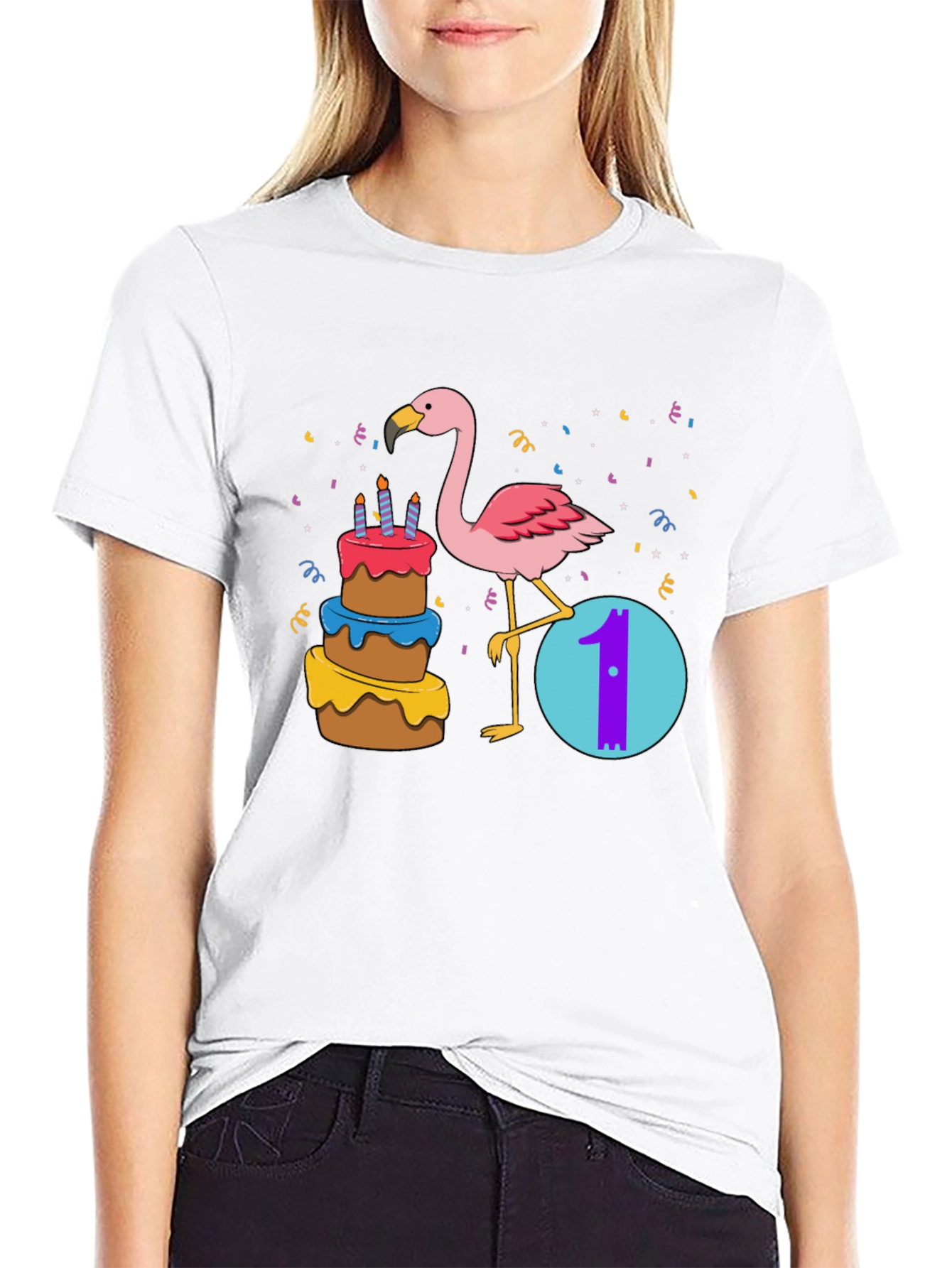 Flamingo 1st Birthday Shirt