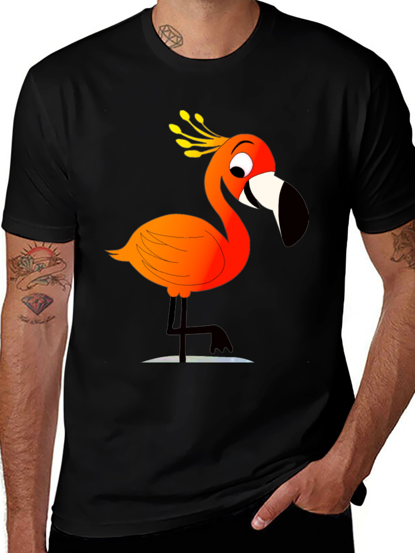 Funny Flamingo Graphic T-Shirt - Unisex