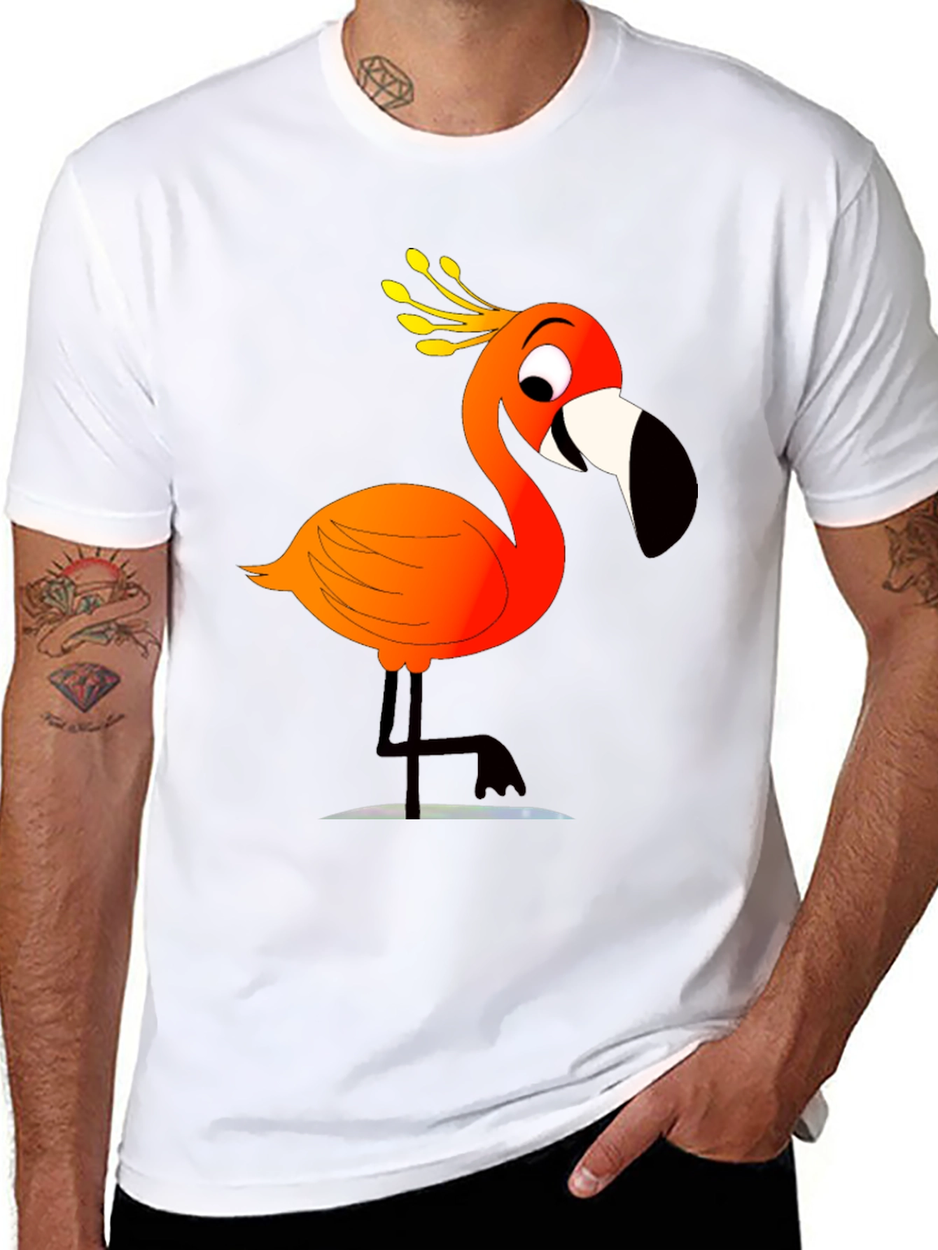 Funny Flamingo Graphic T-Shirt - Unisex